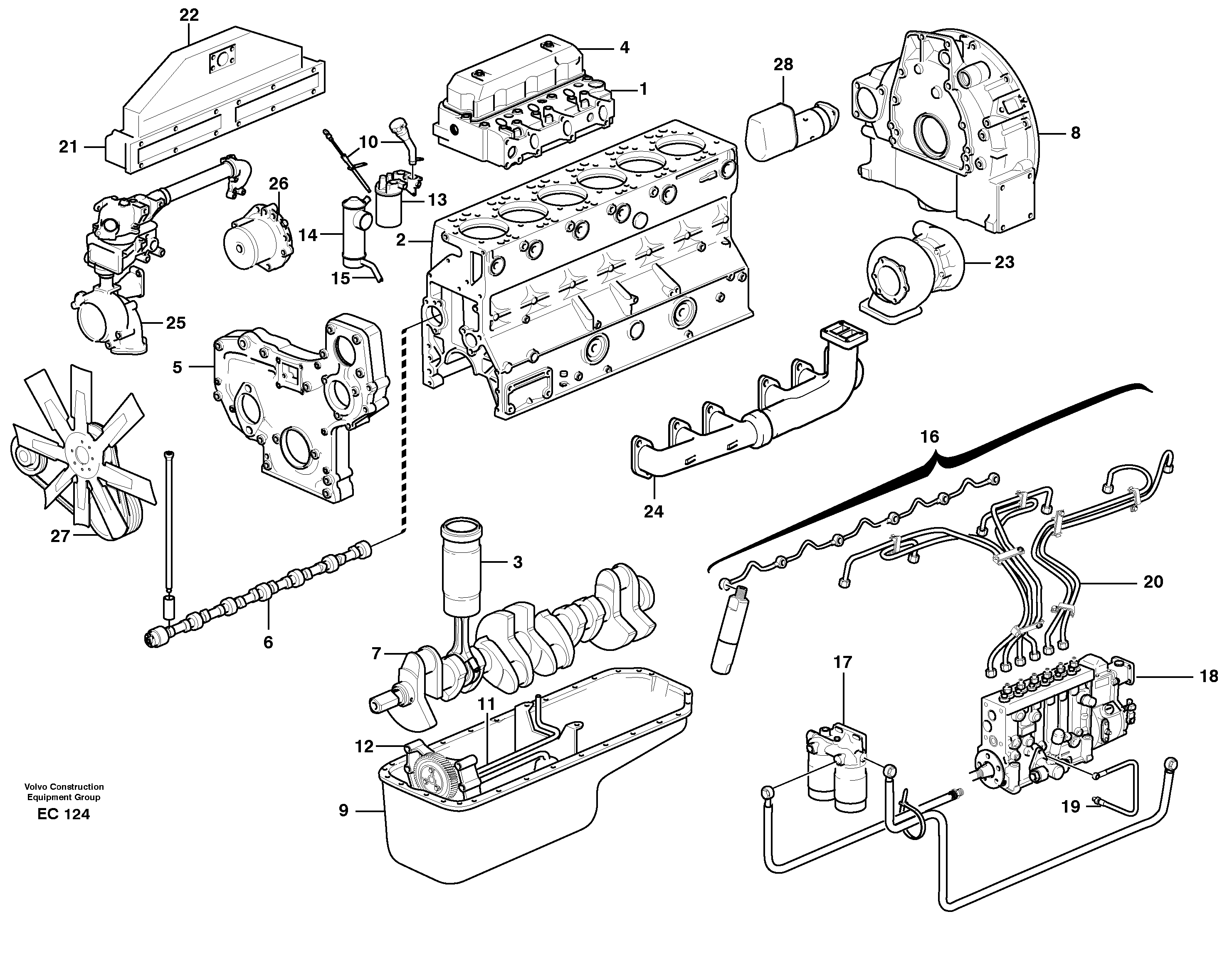Engine VOE15004122 VOLVO