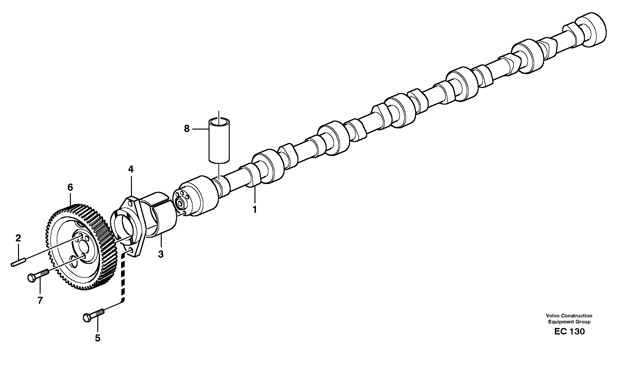 Camshaft VOE465788 VOLVO