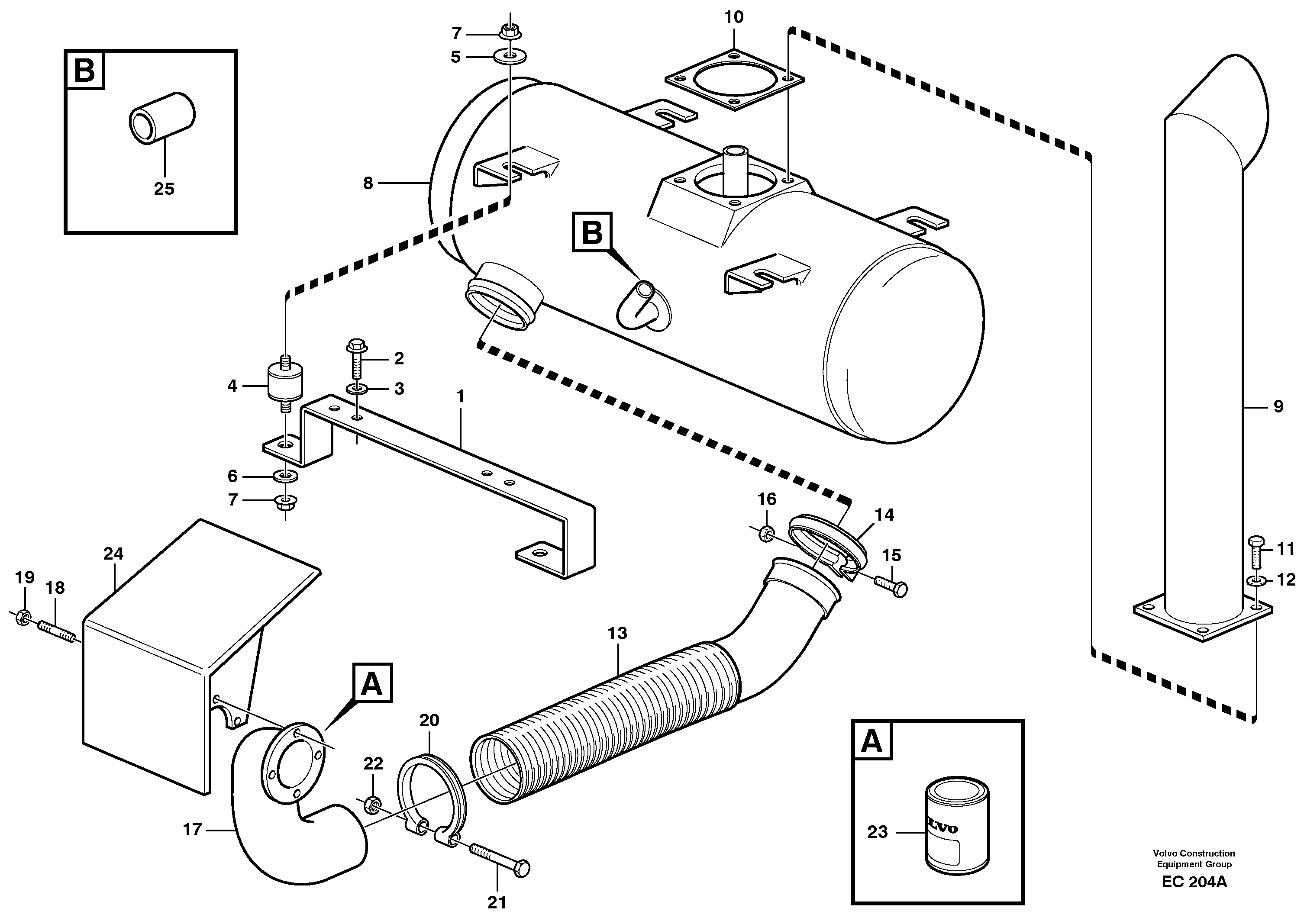 Heating Pipe VOE11101502 VOLVO