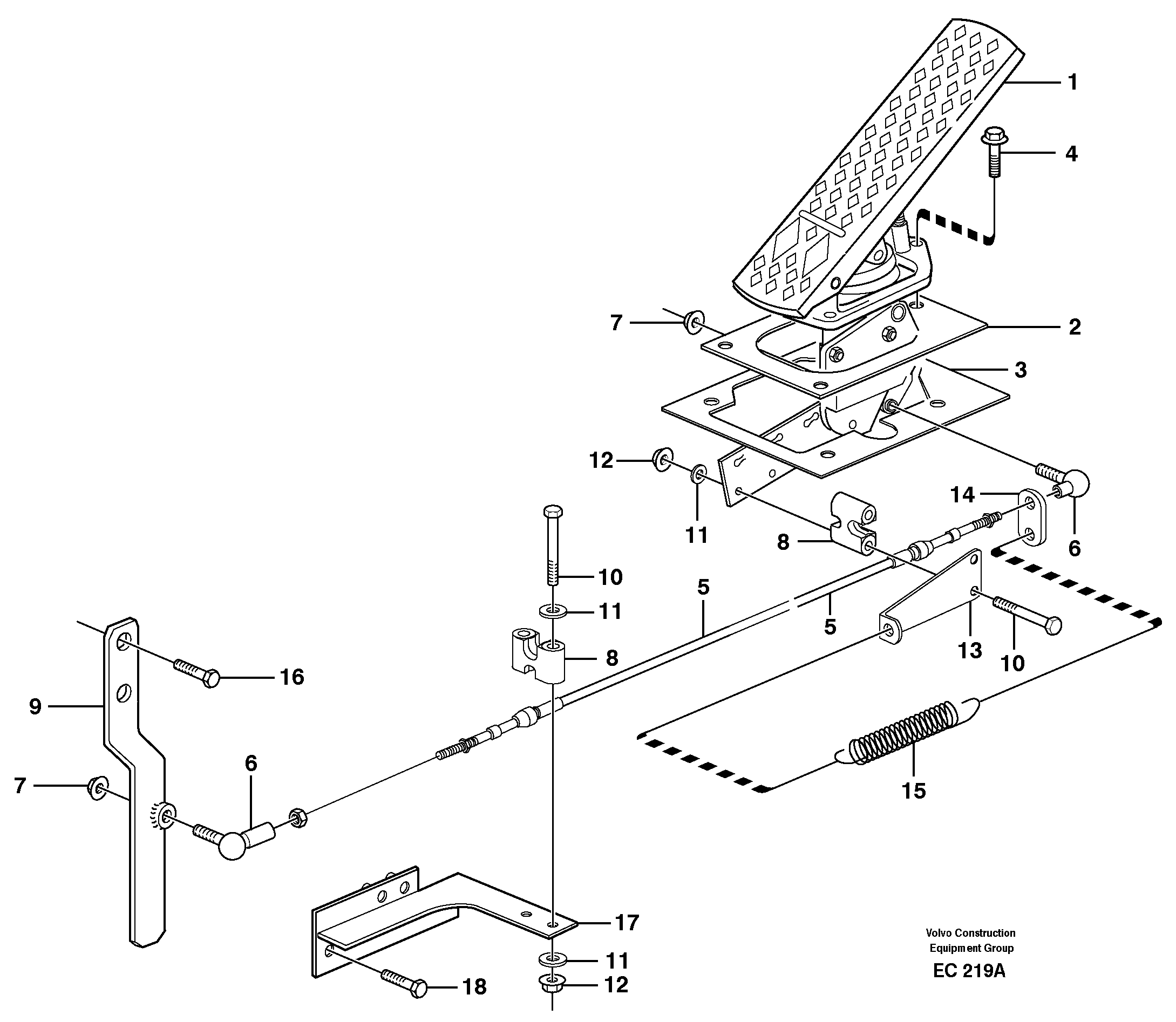 Seat frame VOE11101871 VOLVO