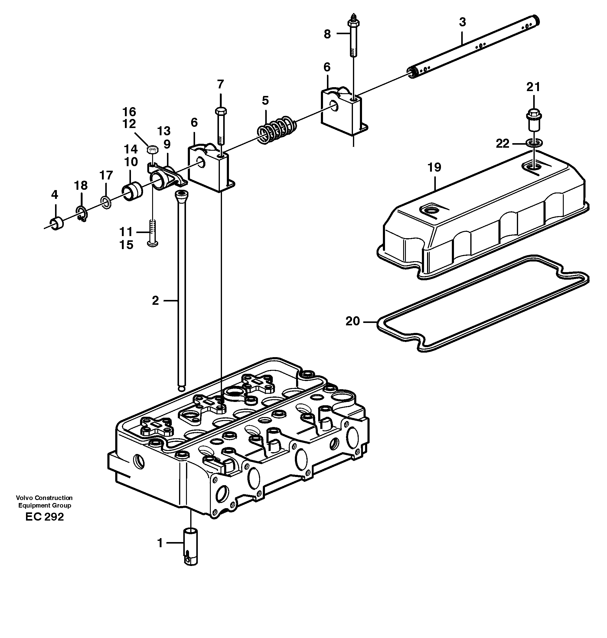 Rocker arm VOE420130 VOLVO