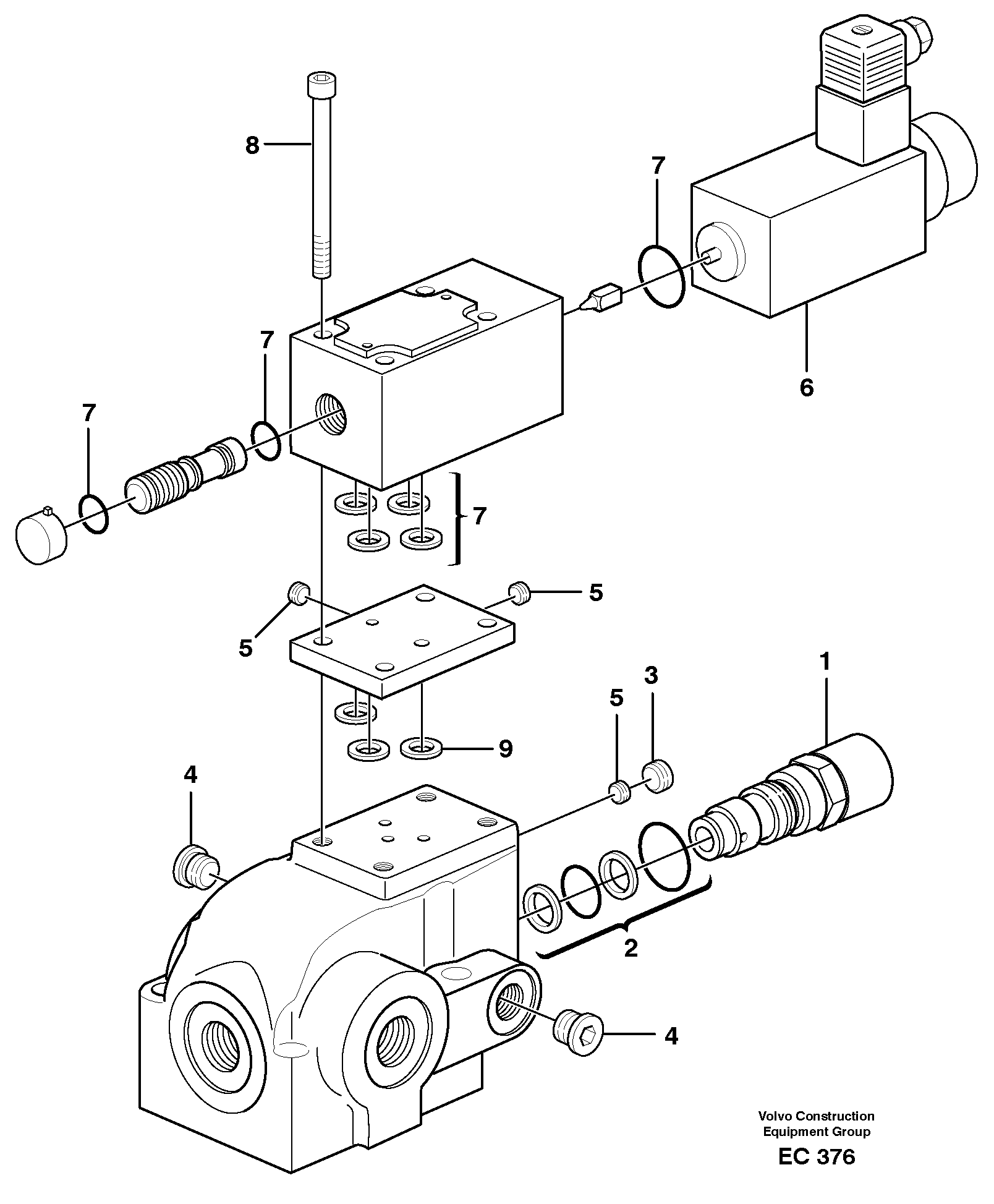 Boom secondary VOE11707299 VOLVO