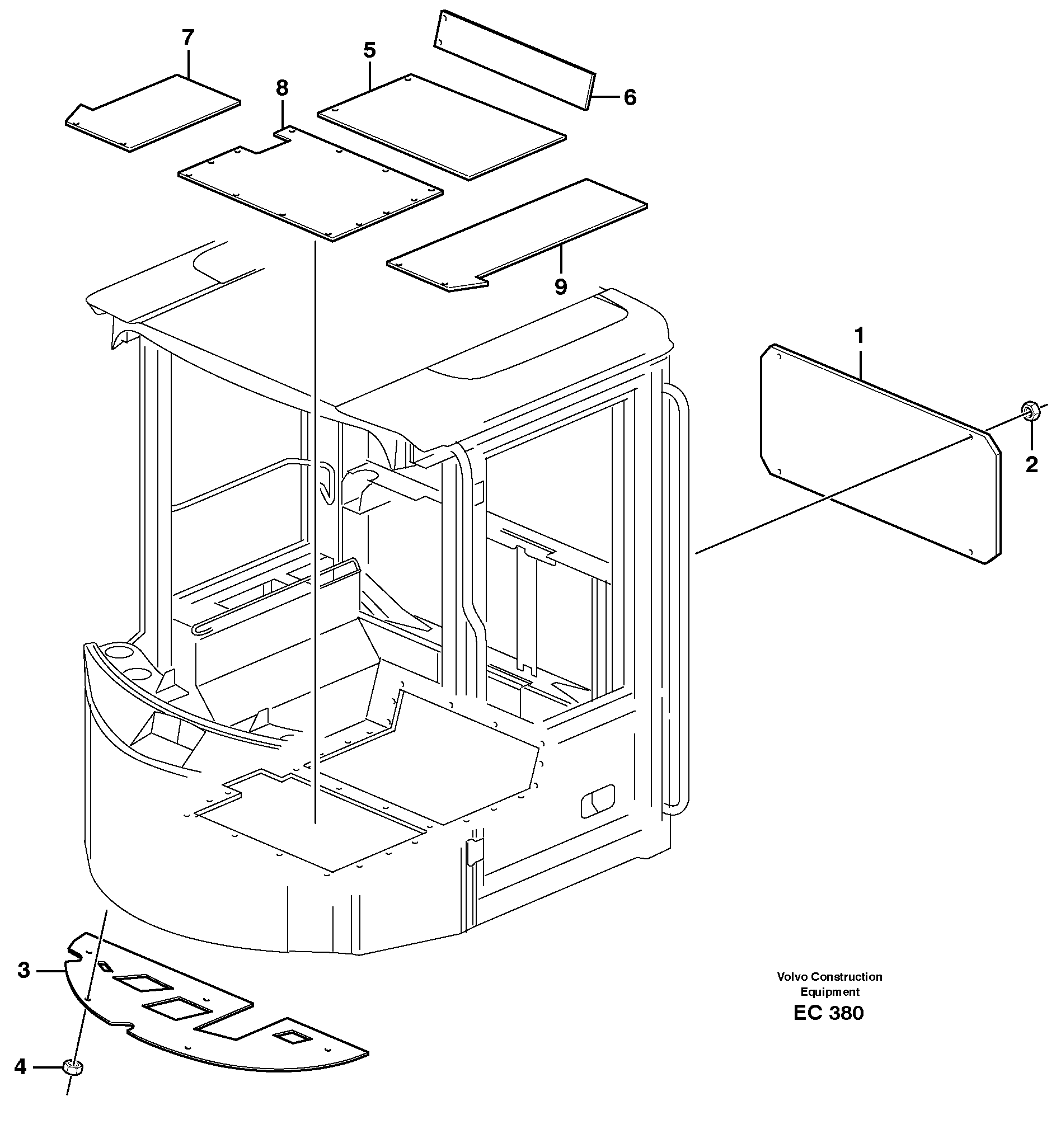 Напольная панель VOE11006080 VOLVO