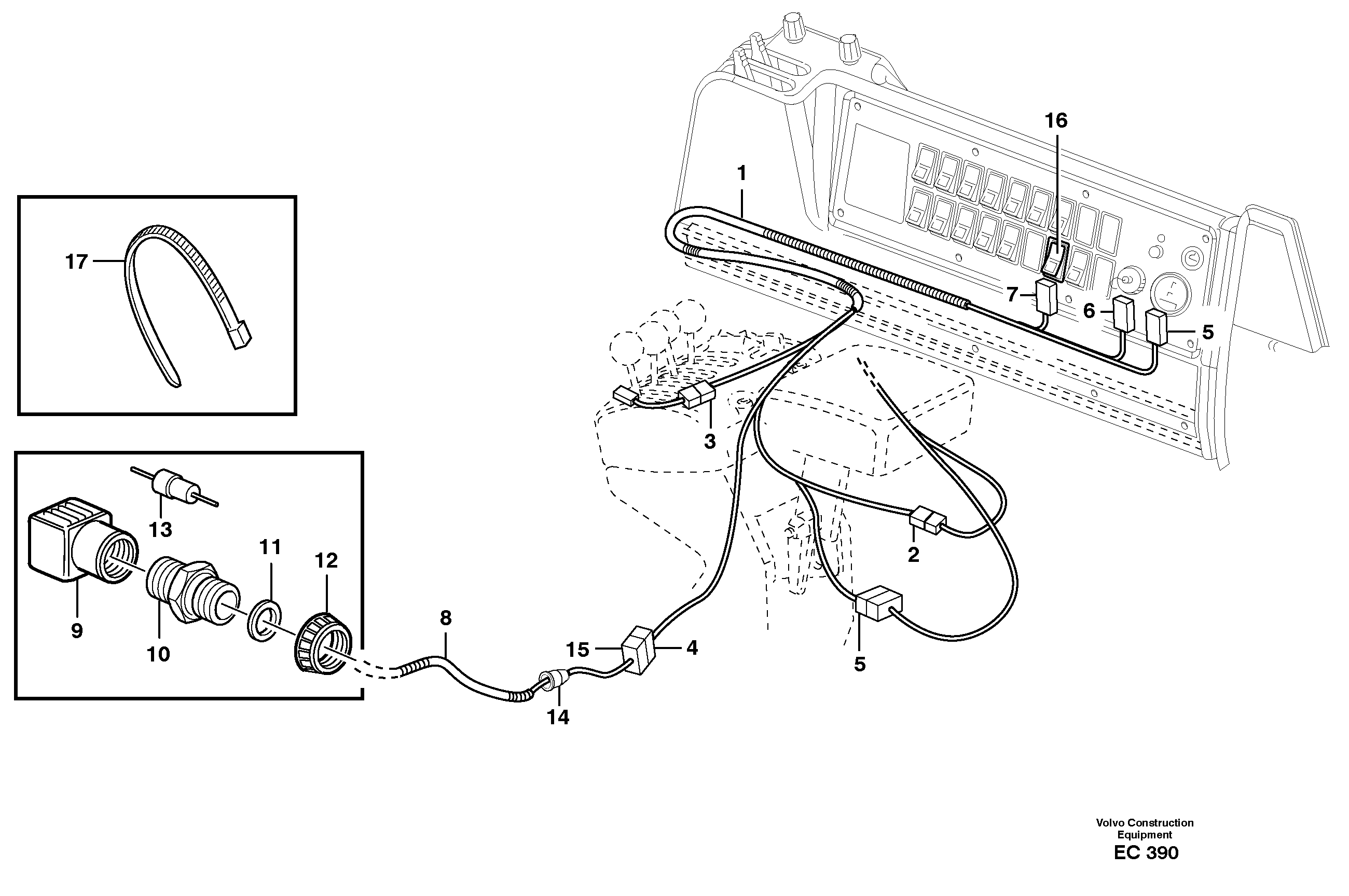 Rubber cushion VOE11147528 VOLVO