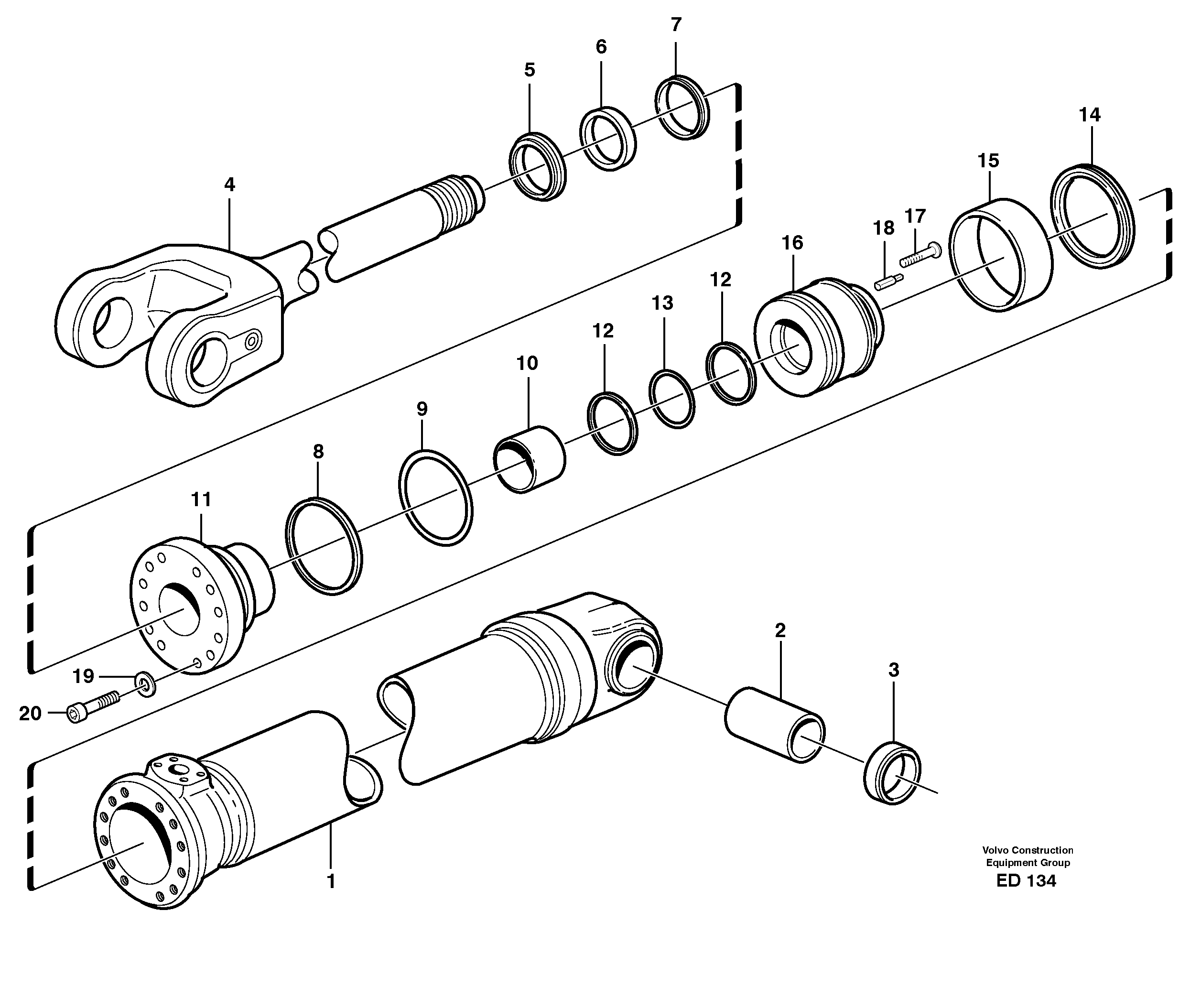 Rubber Clamp VOE11107309 VOLVO