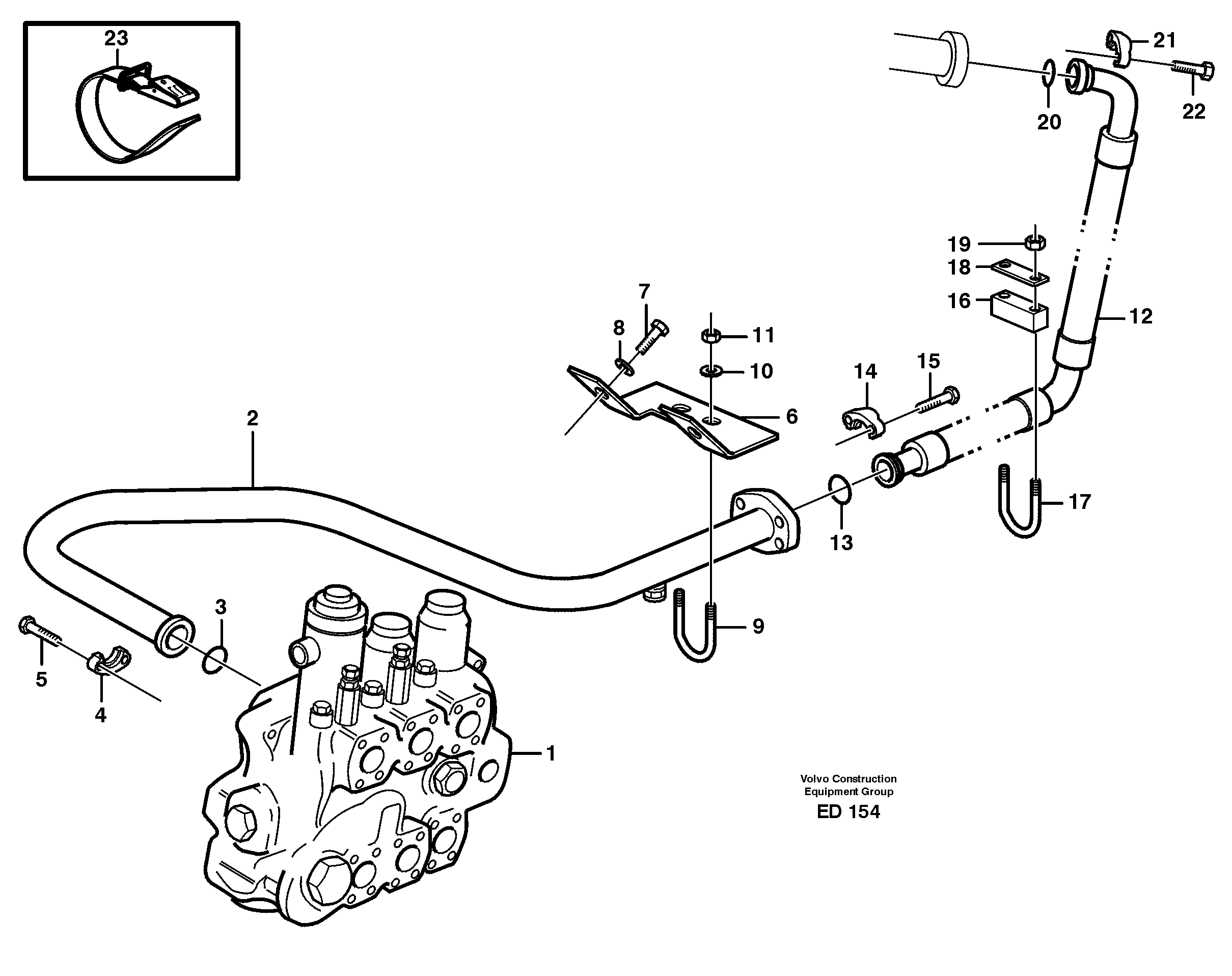 Timing gear casing VOE11132245 VOLVO