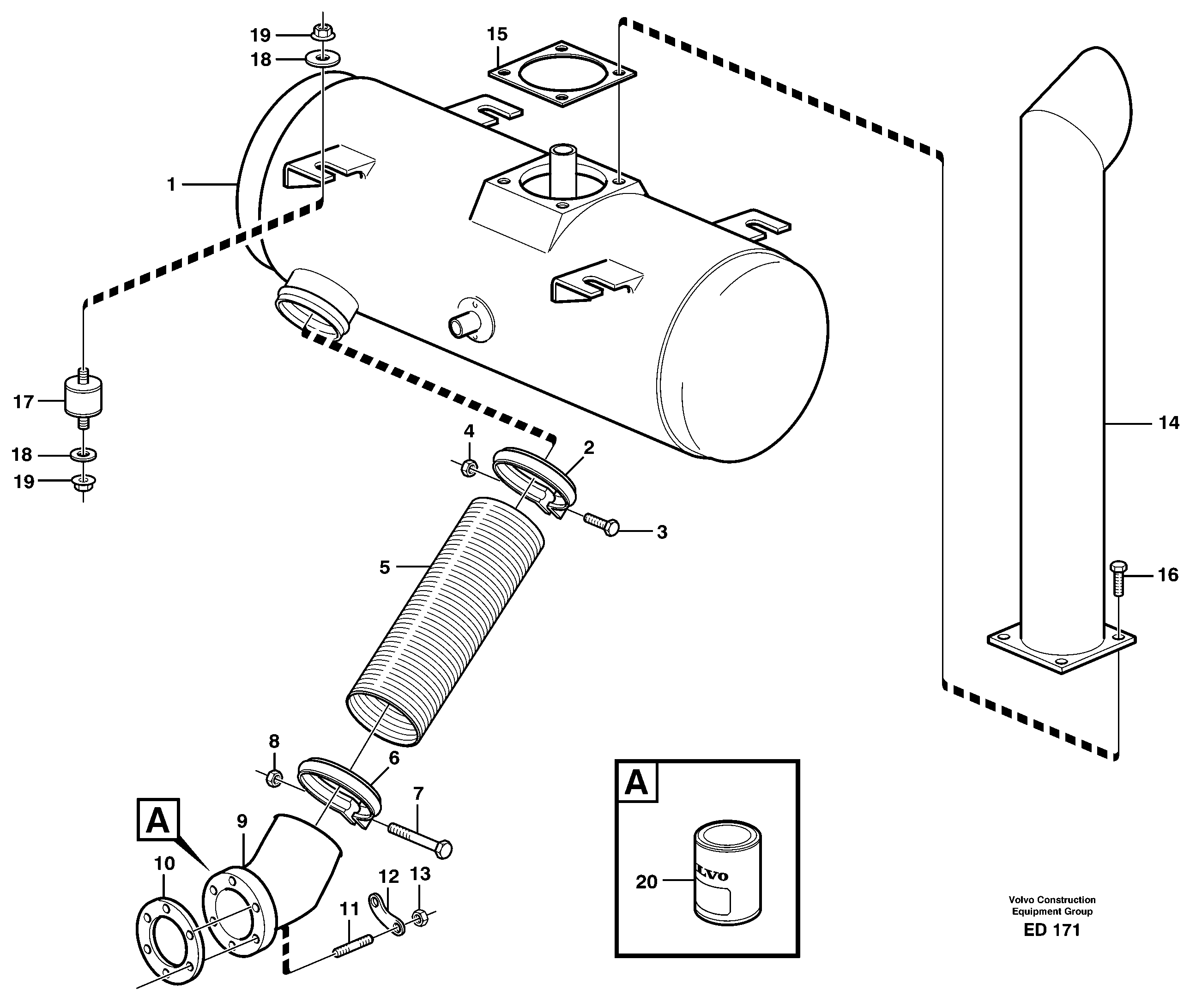 Axle Casing VOE11110249 VOLVO