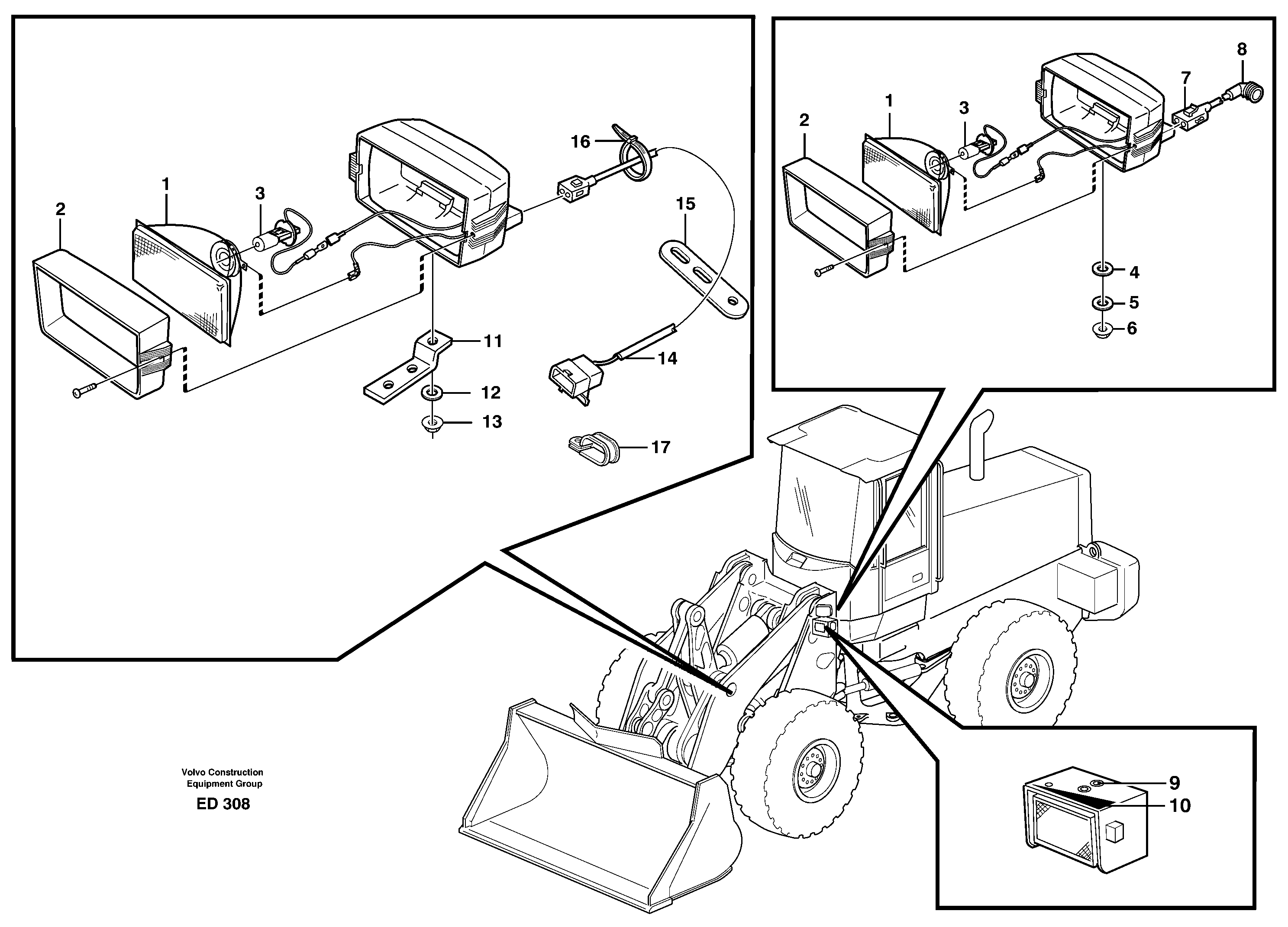 Rubber cushion VOE11133113 VOLVO