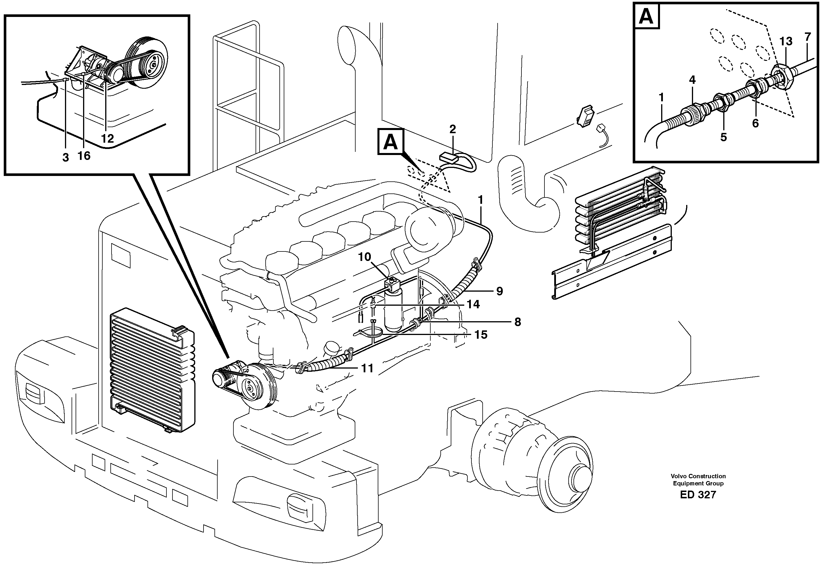 Rubber cushion VOE11132308 VOLVO