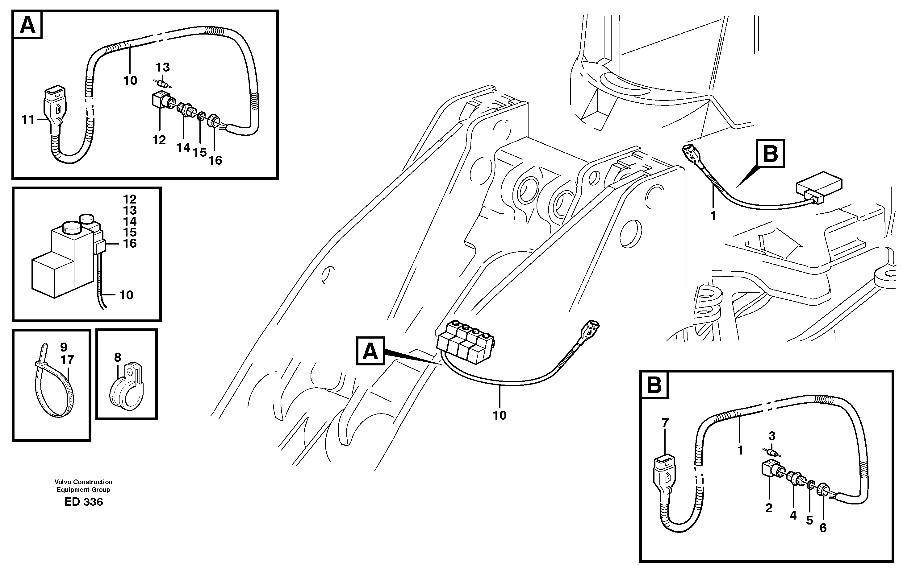 Rubber cushion VOE11133110 VOLVO