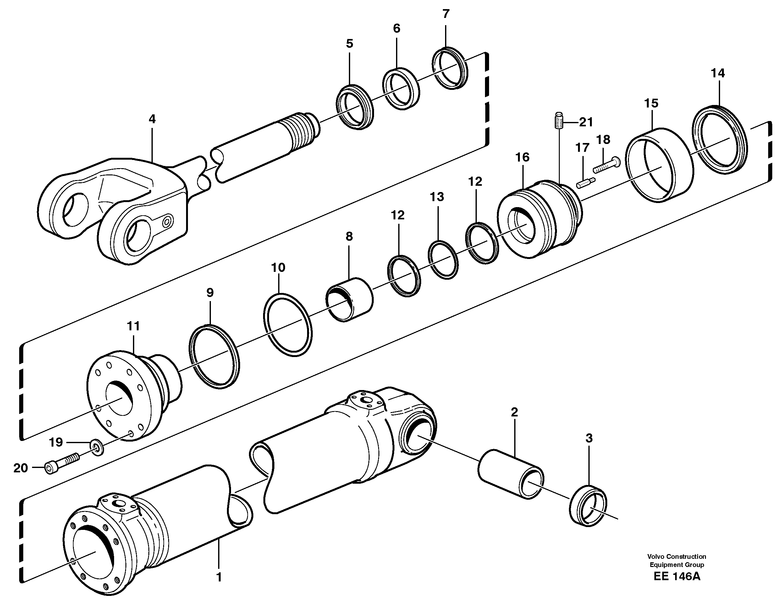 Rubber Clamp VOE11107313 VOLVO