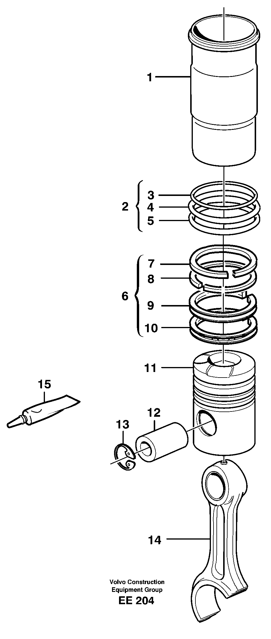 Expanding- / oil rin VOE477508 VOLVO