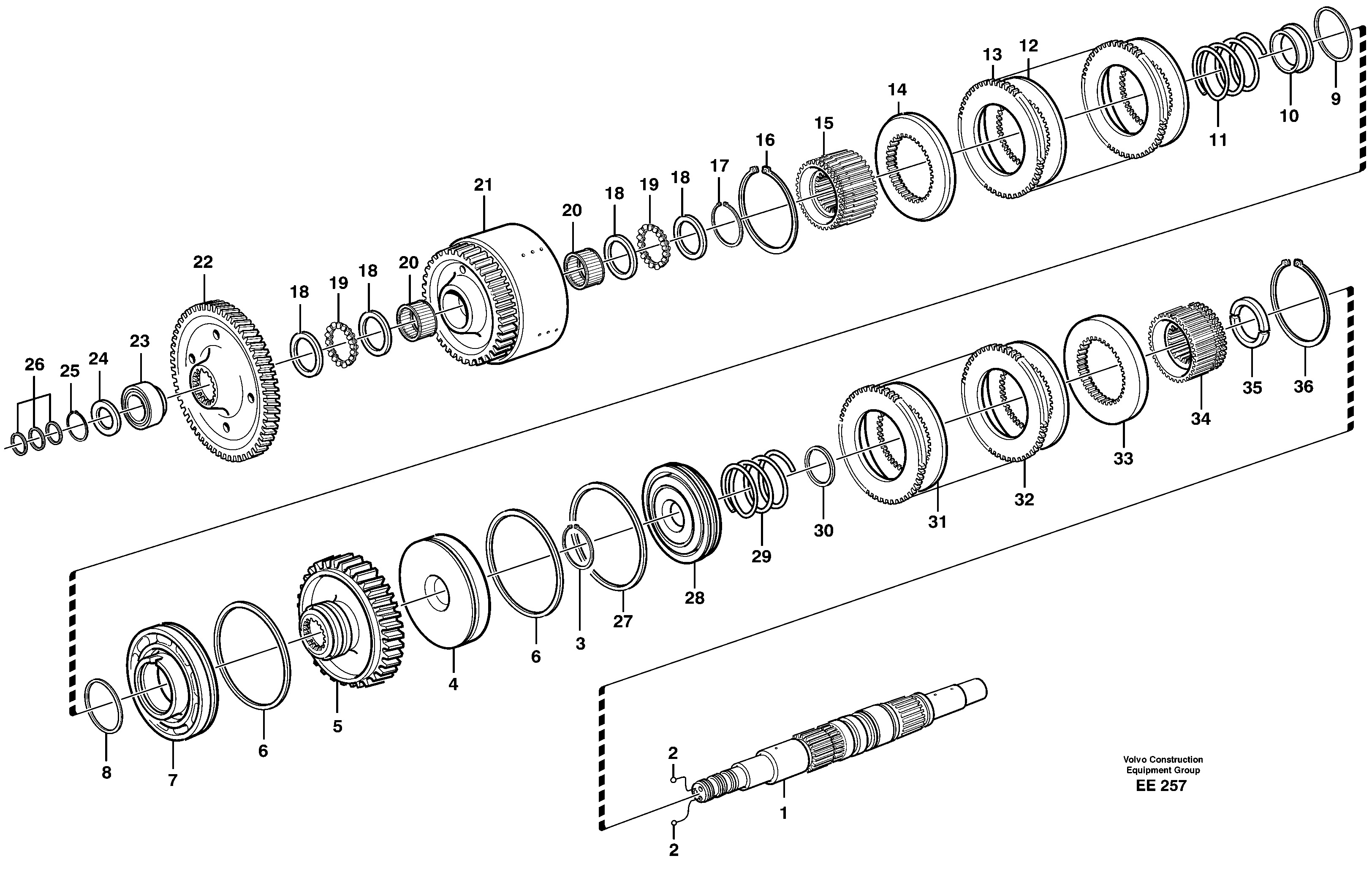 Clutch Shaft VOE4797551 VOLVO