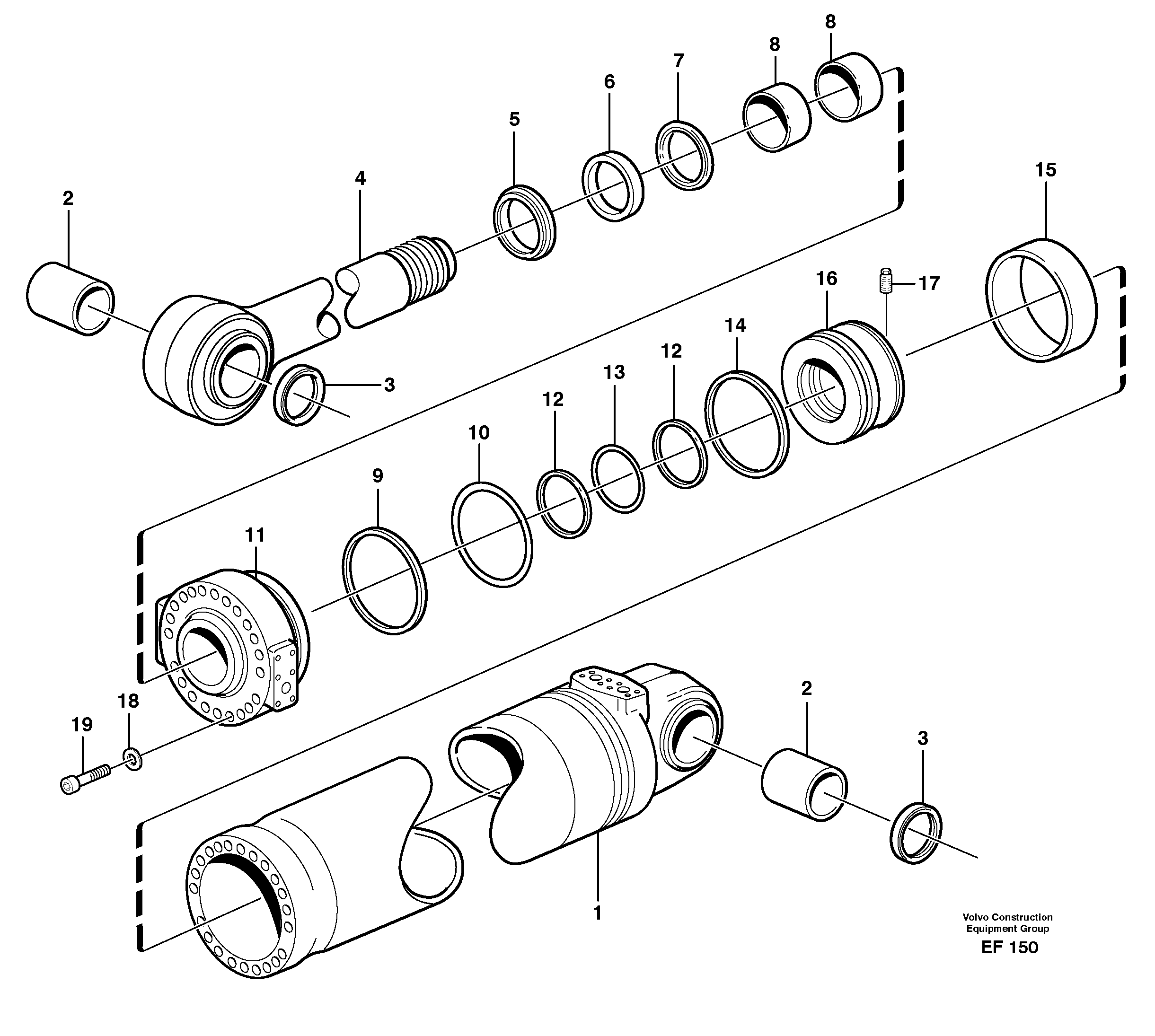 Rubber Clamp VOE11107319 VOLVO