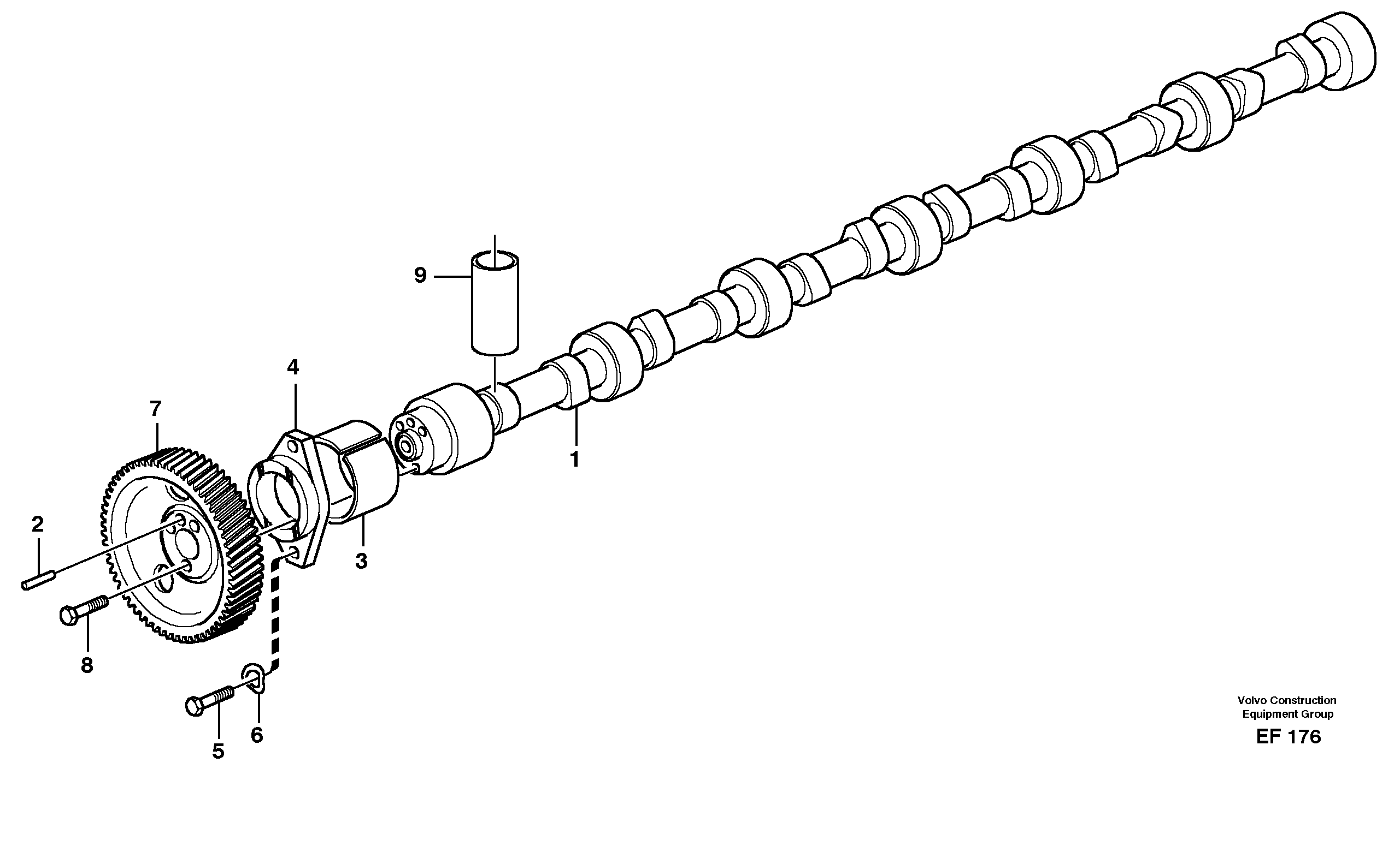 Camshaft VOE8194477 VOLVO