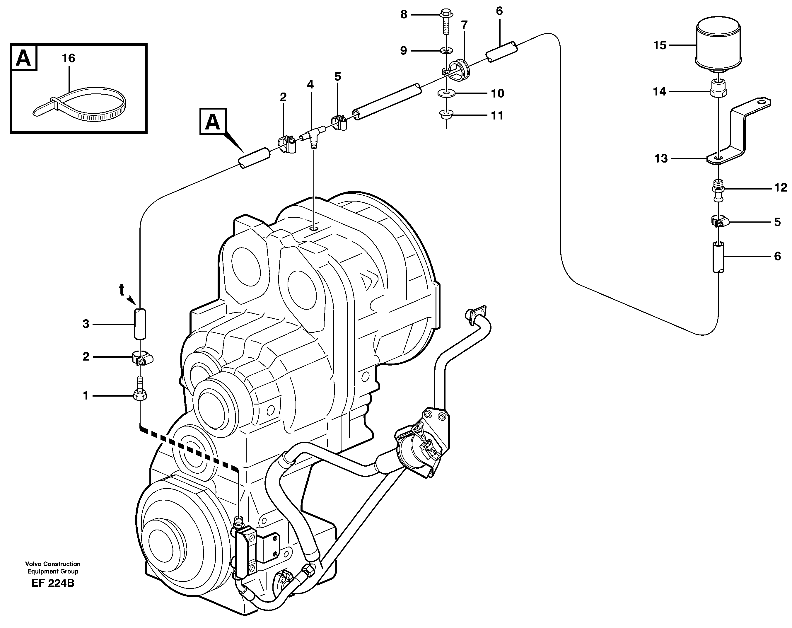 Hose nippel VOE931575 VOLVO