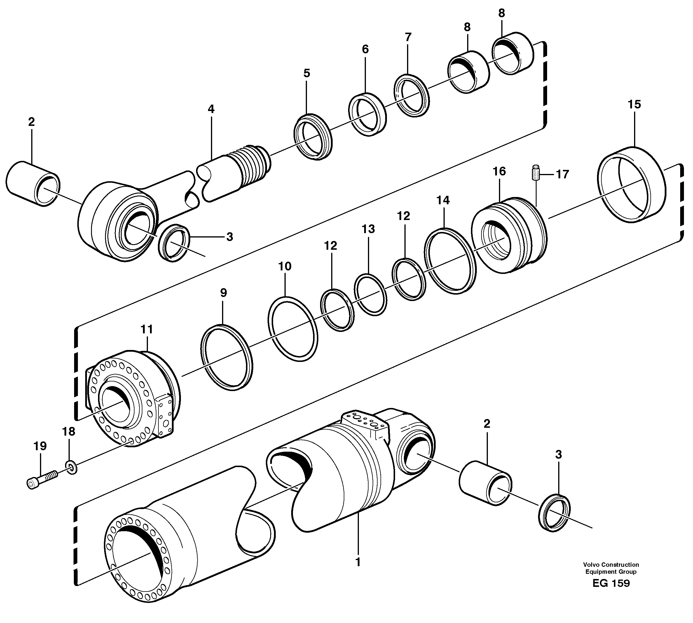 Rubber Clamp VOE11107325 VOLVO