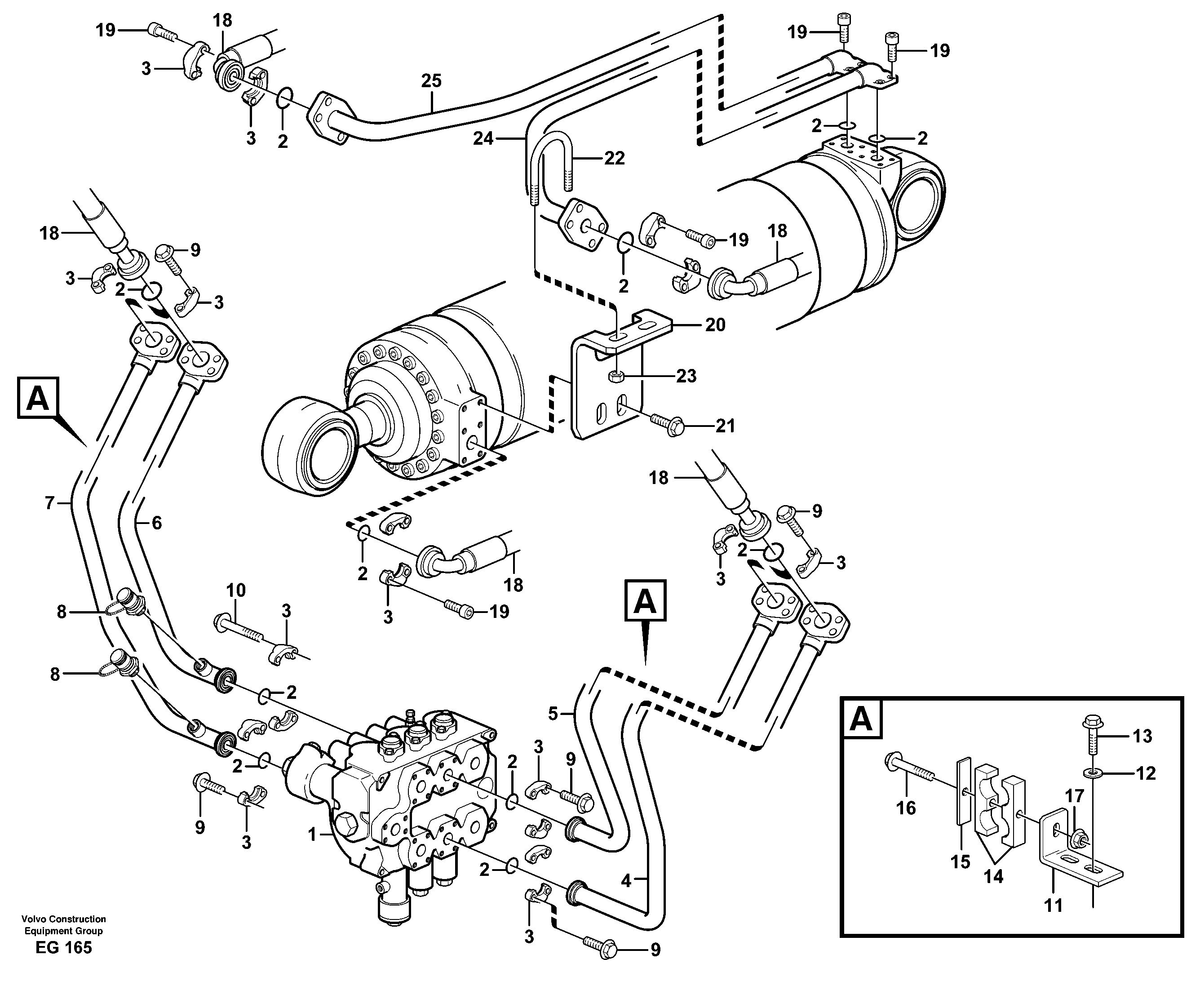 Control sleeve VOE11153048 VOLVO