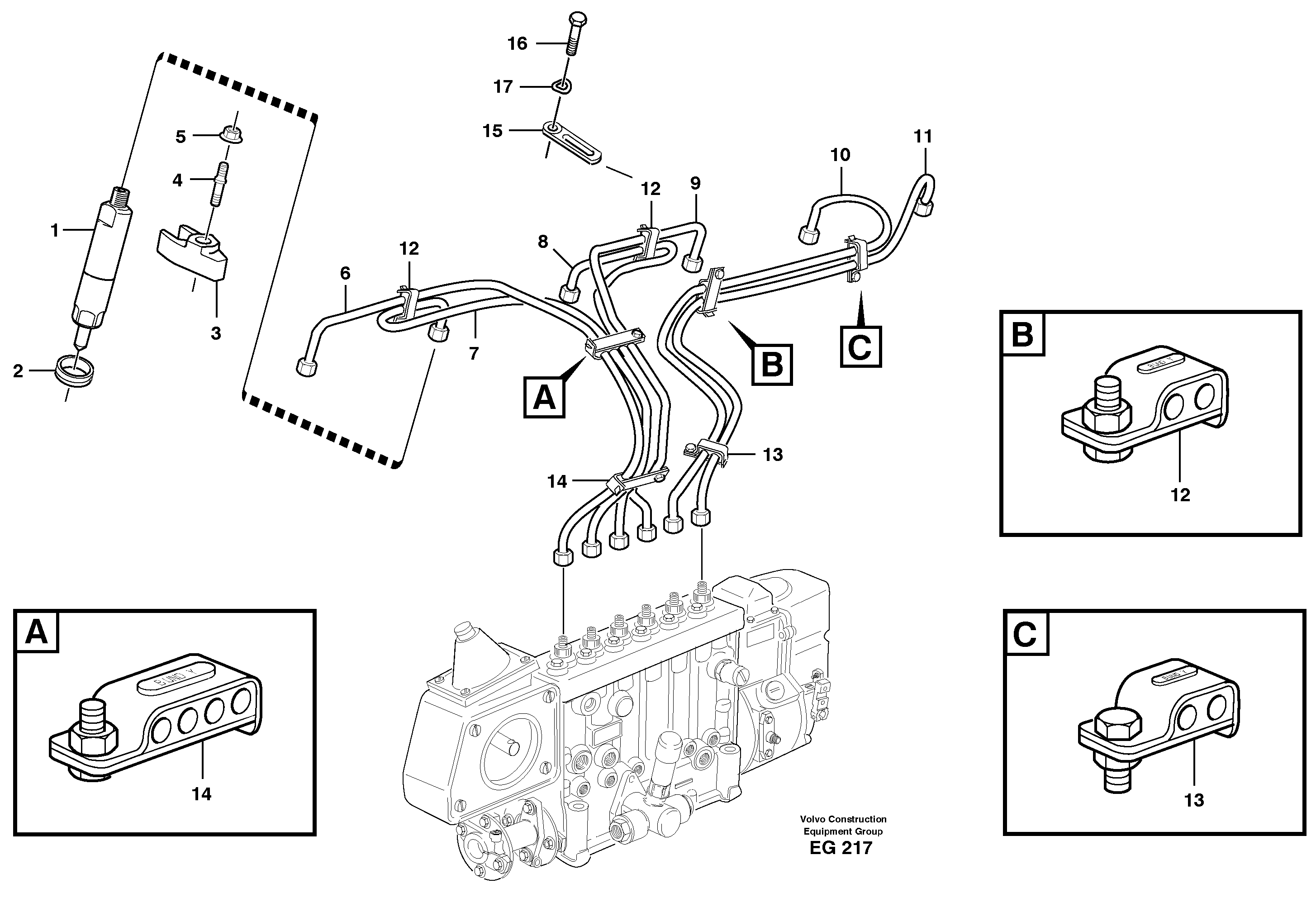 Dlvy pipe kit VOE20363790 VOLVO