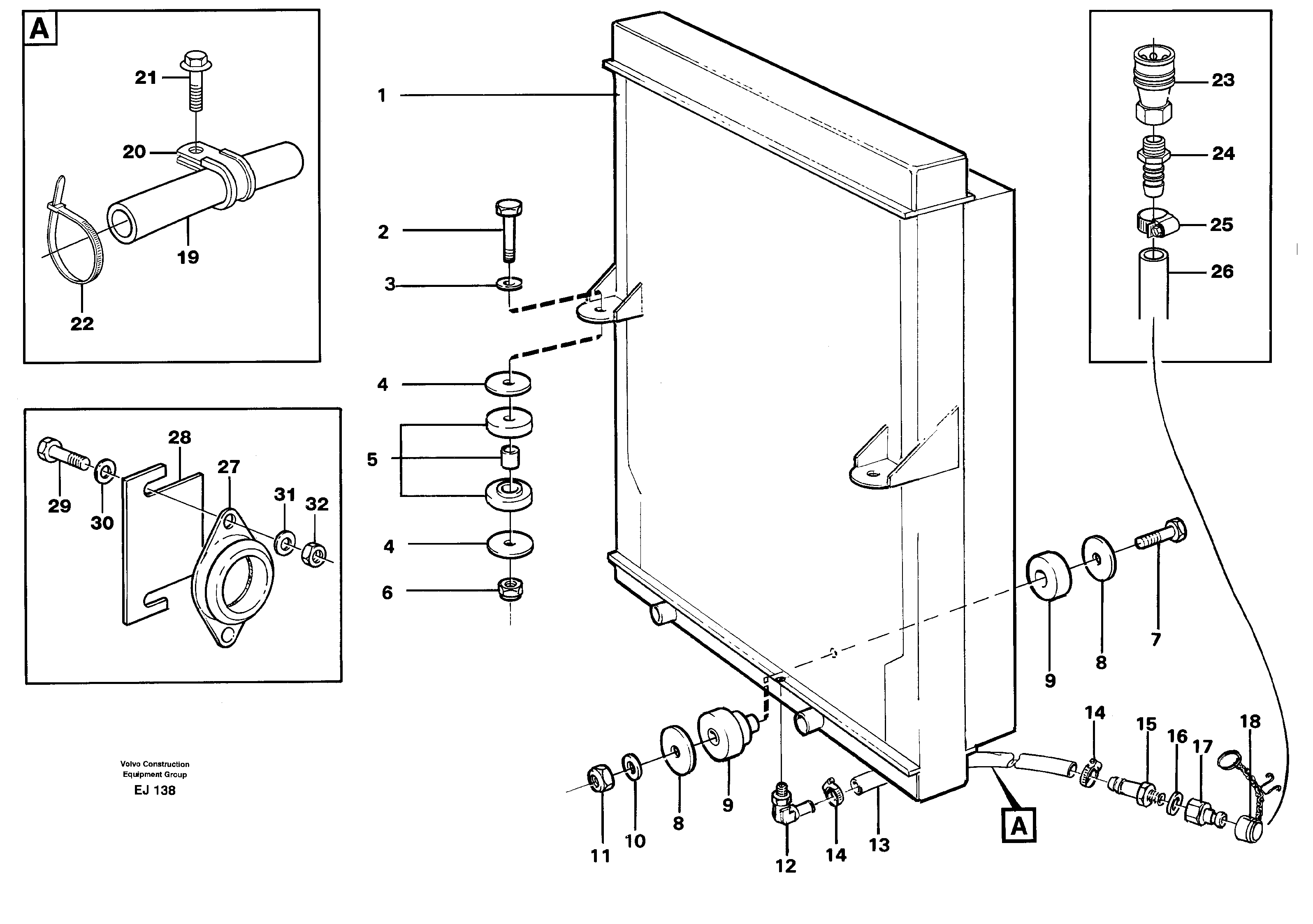 Mounting rail VOE982238 VOLVO