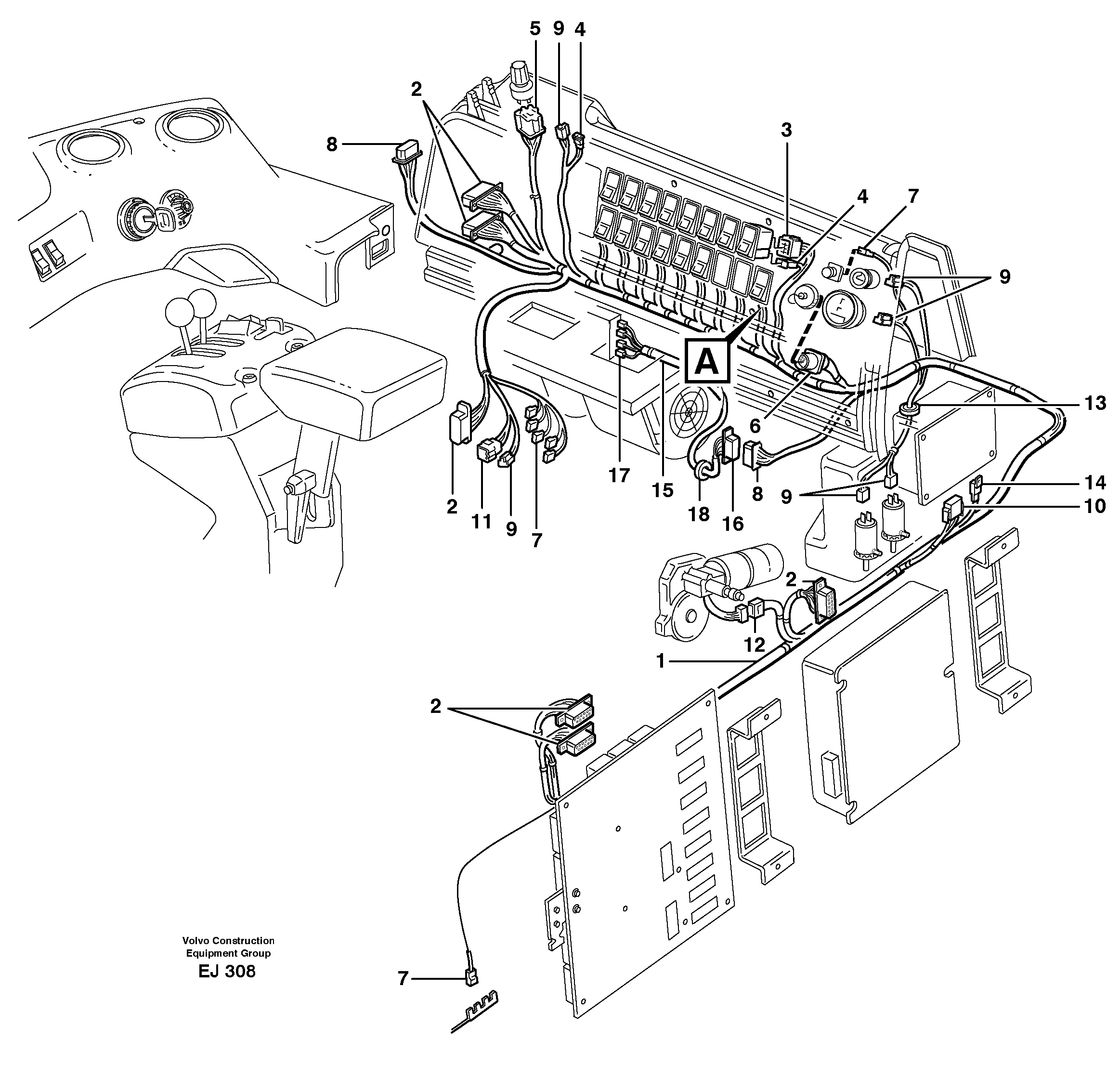 Rubber cushion VOE11040556 VOLVO