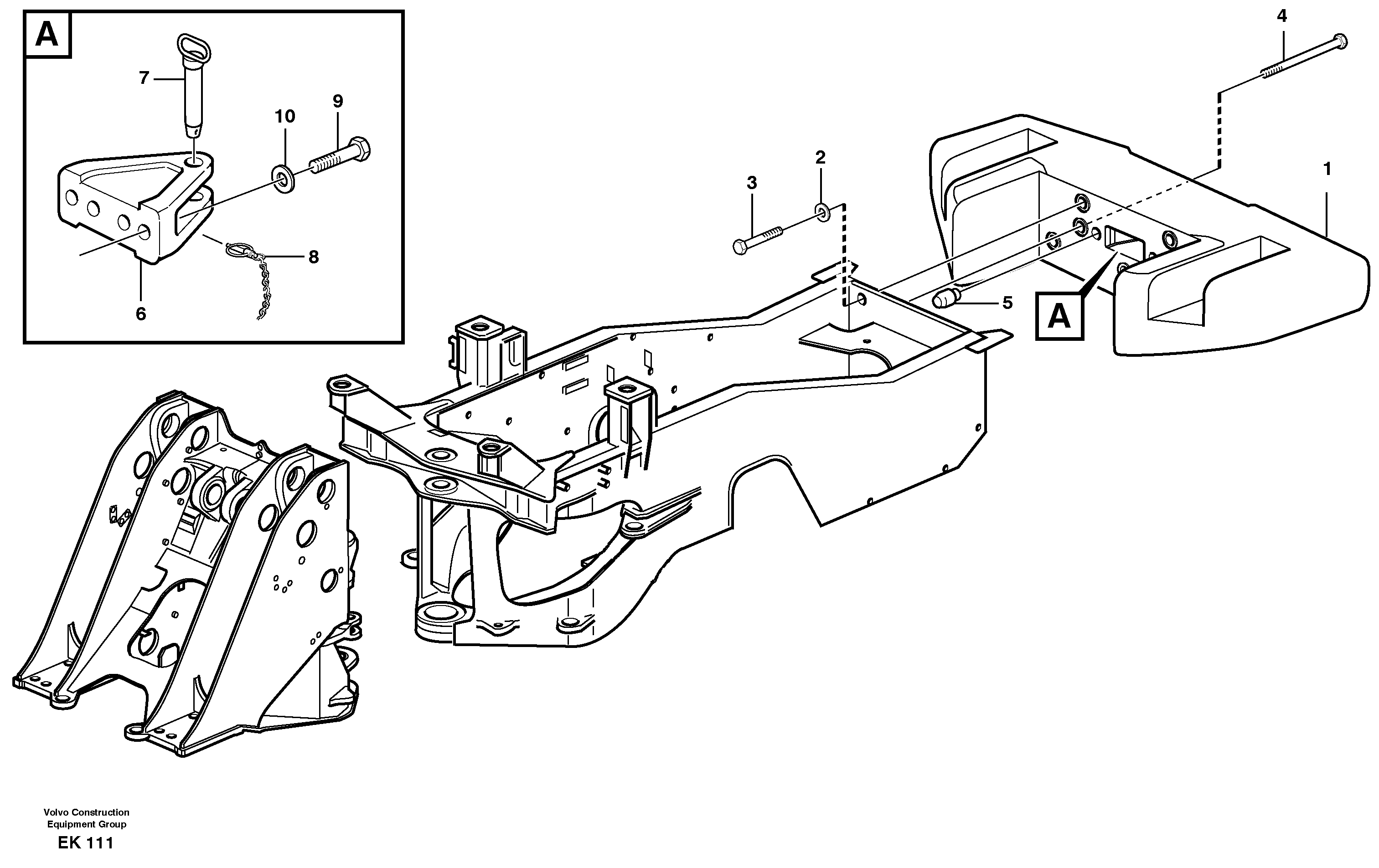 Shift Lever VOE11154123 VOLVO