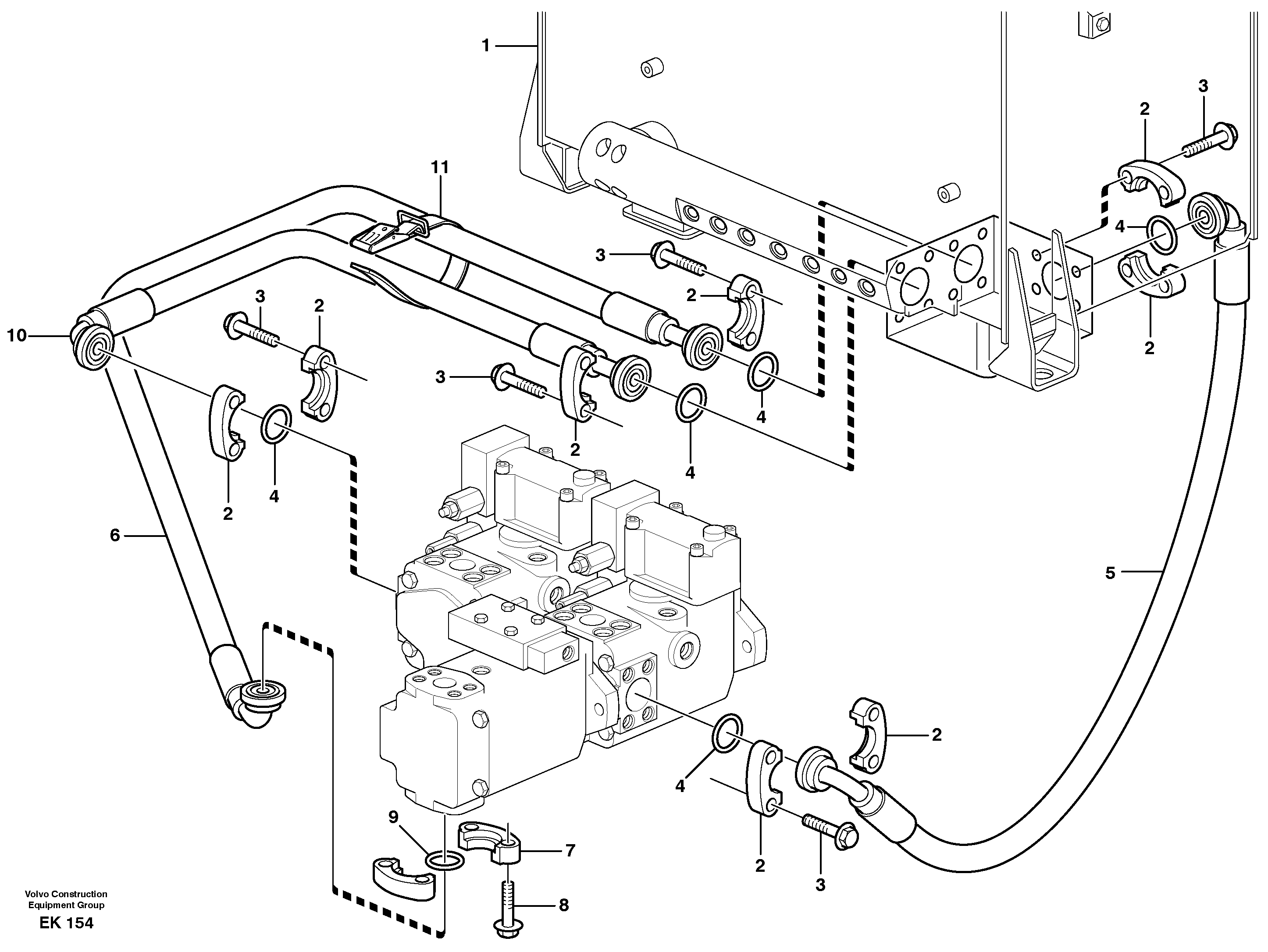 Timing gear casing VOE11173740 VOLVO