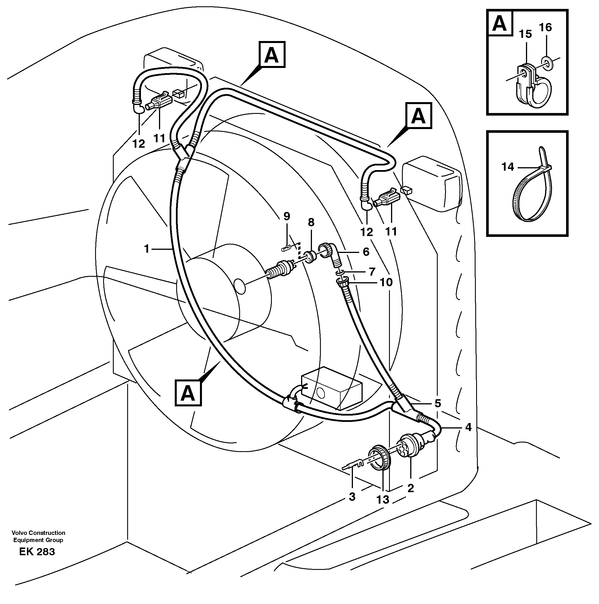 Rubber cushion VOE11148474 VOLVO