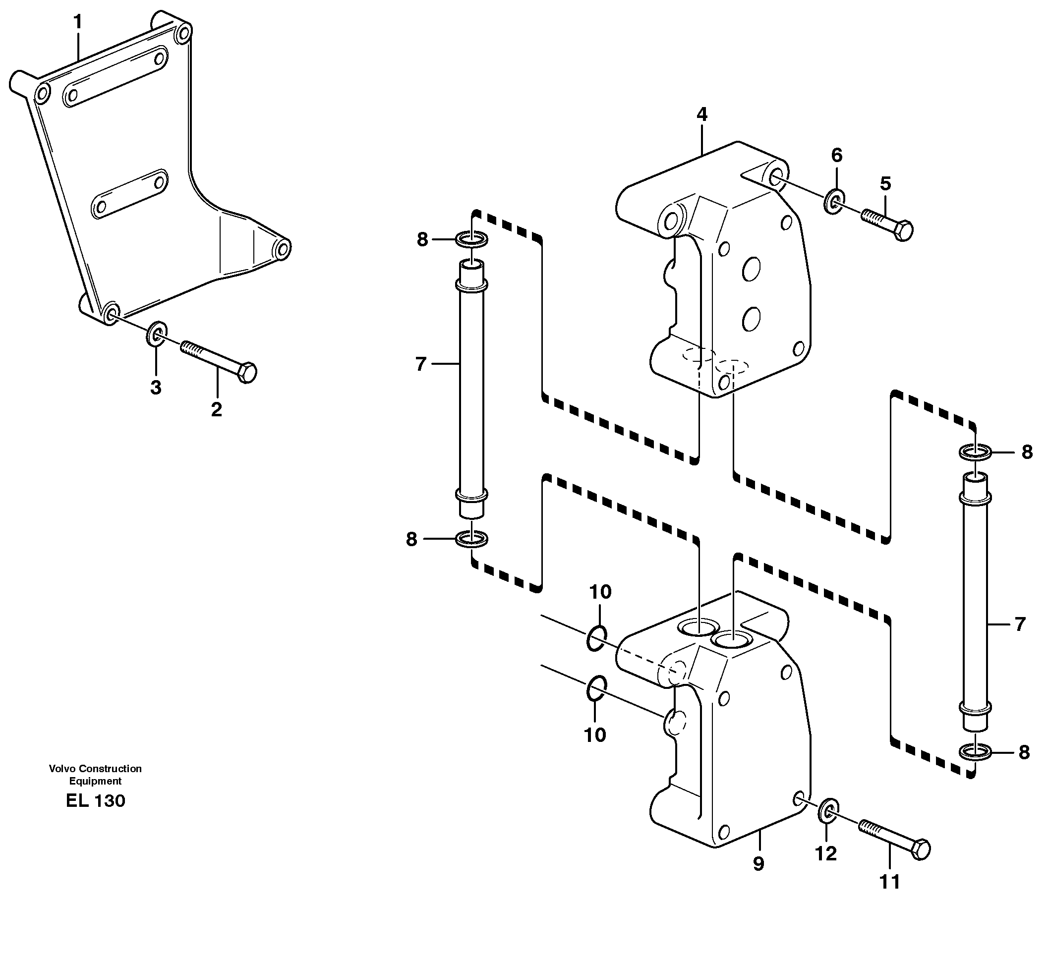 Seat frame VOE11162466 VOLVO