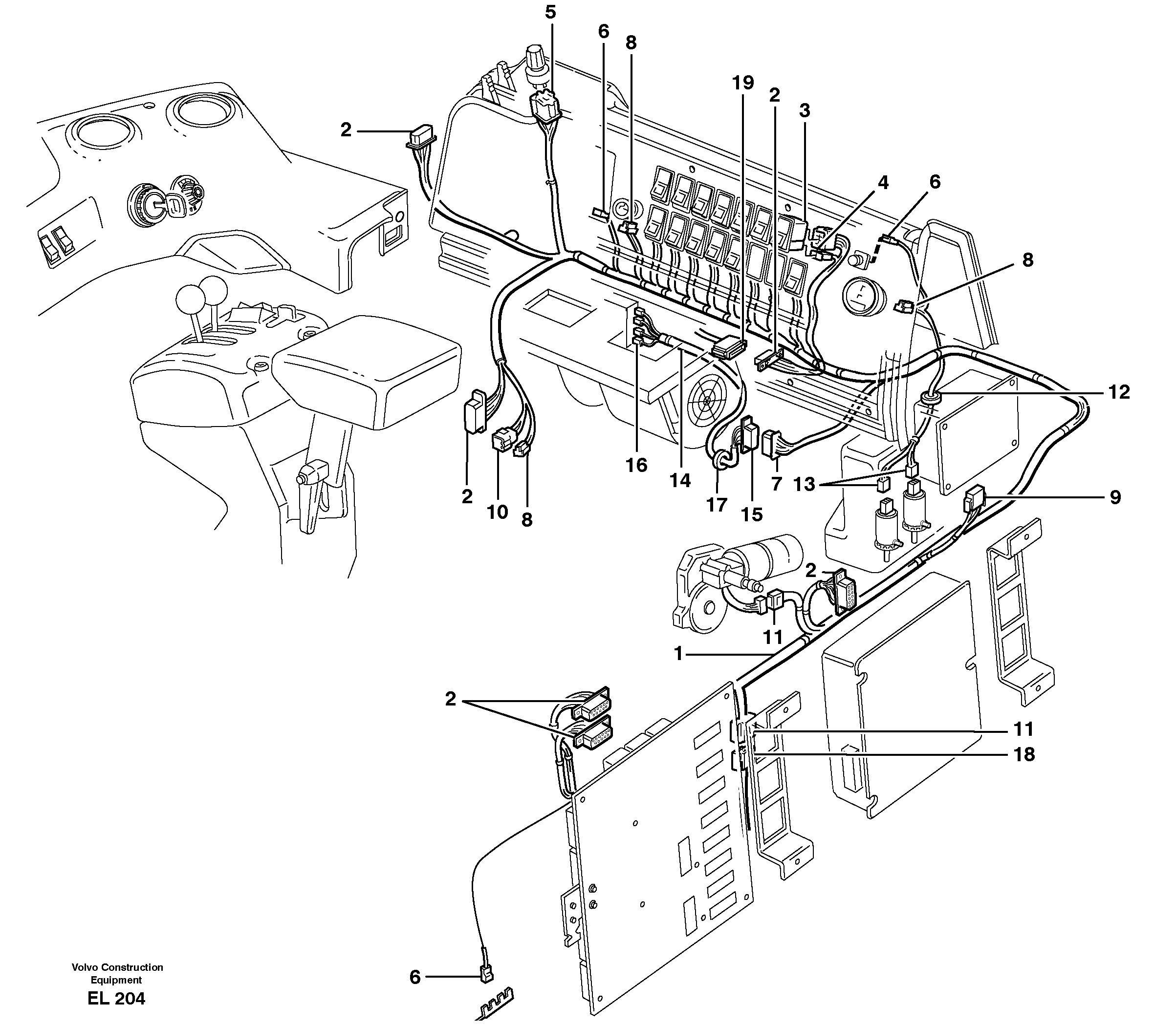 Cable harness VOE11040991 VOLVO
