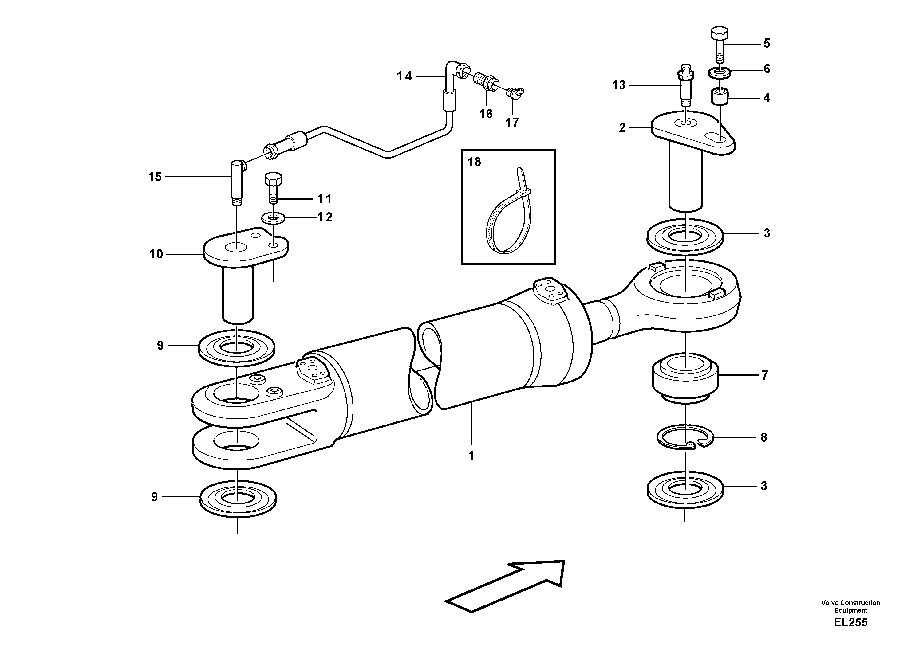 Bearing Spindle VOE11177739 VOLVO