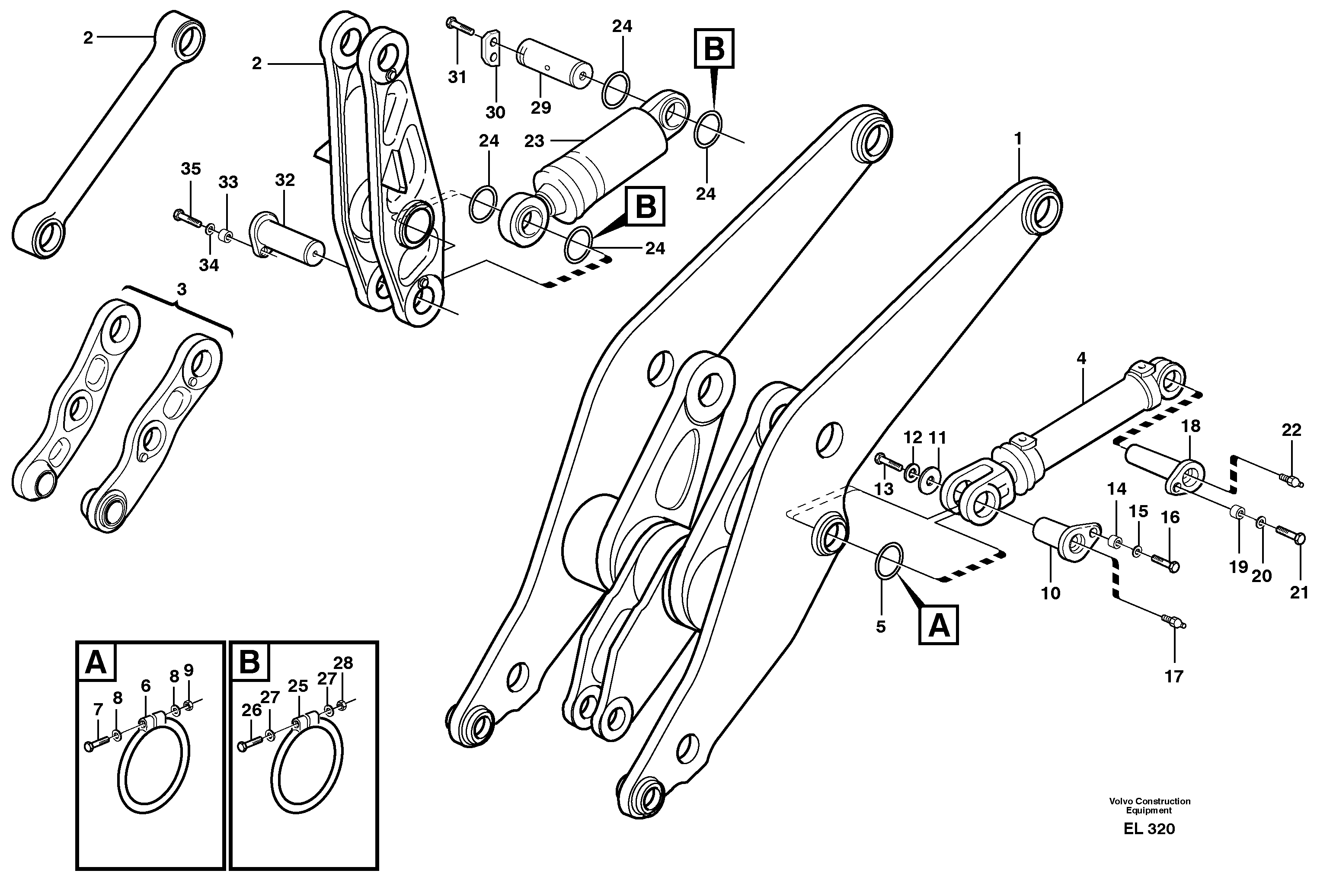 Bearing Spindle VOE11155045 VOLVO