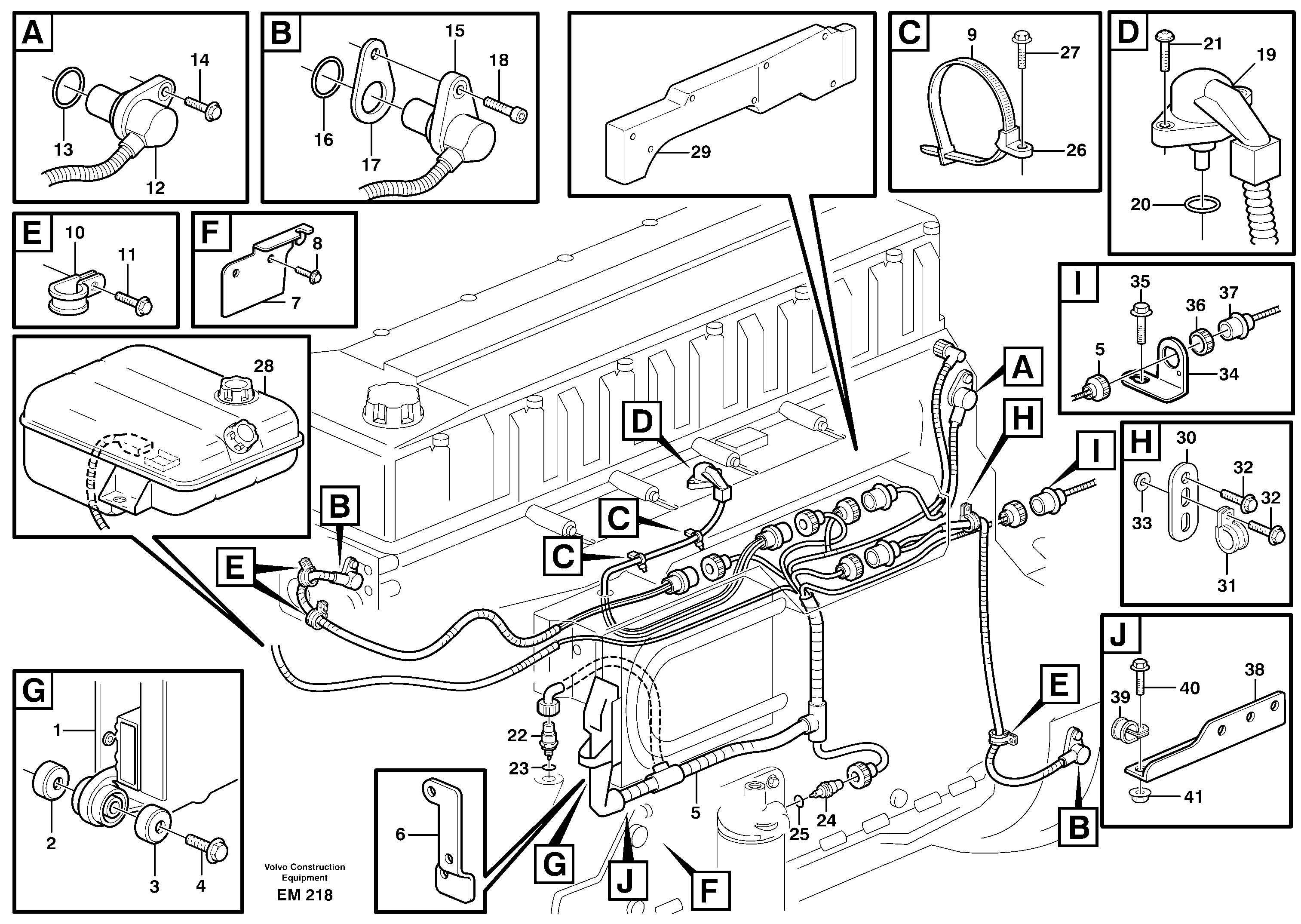 Rubber cushion VOE11127677 VOLVO
