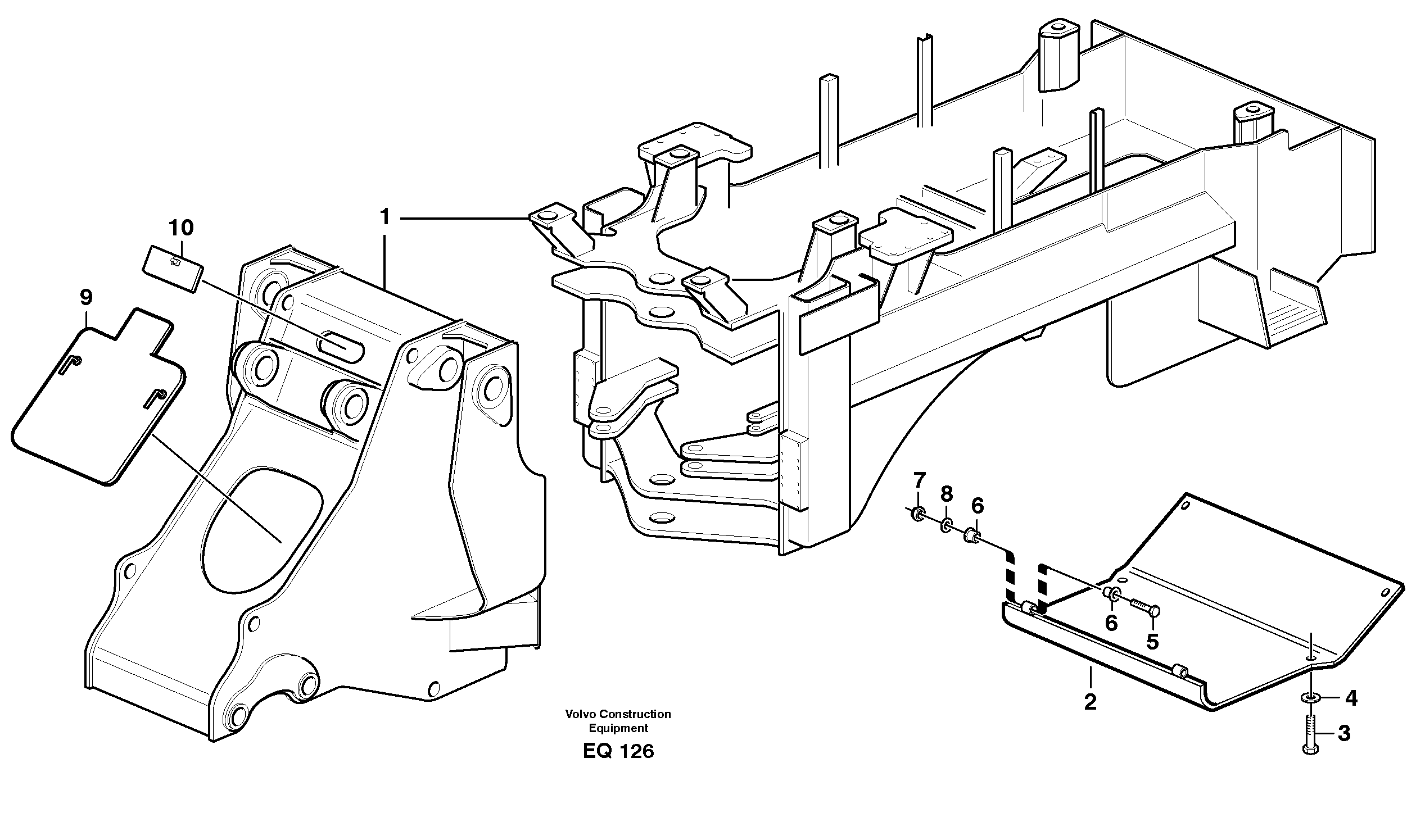 Protecting plate VOE11301596 VOLVO