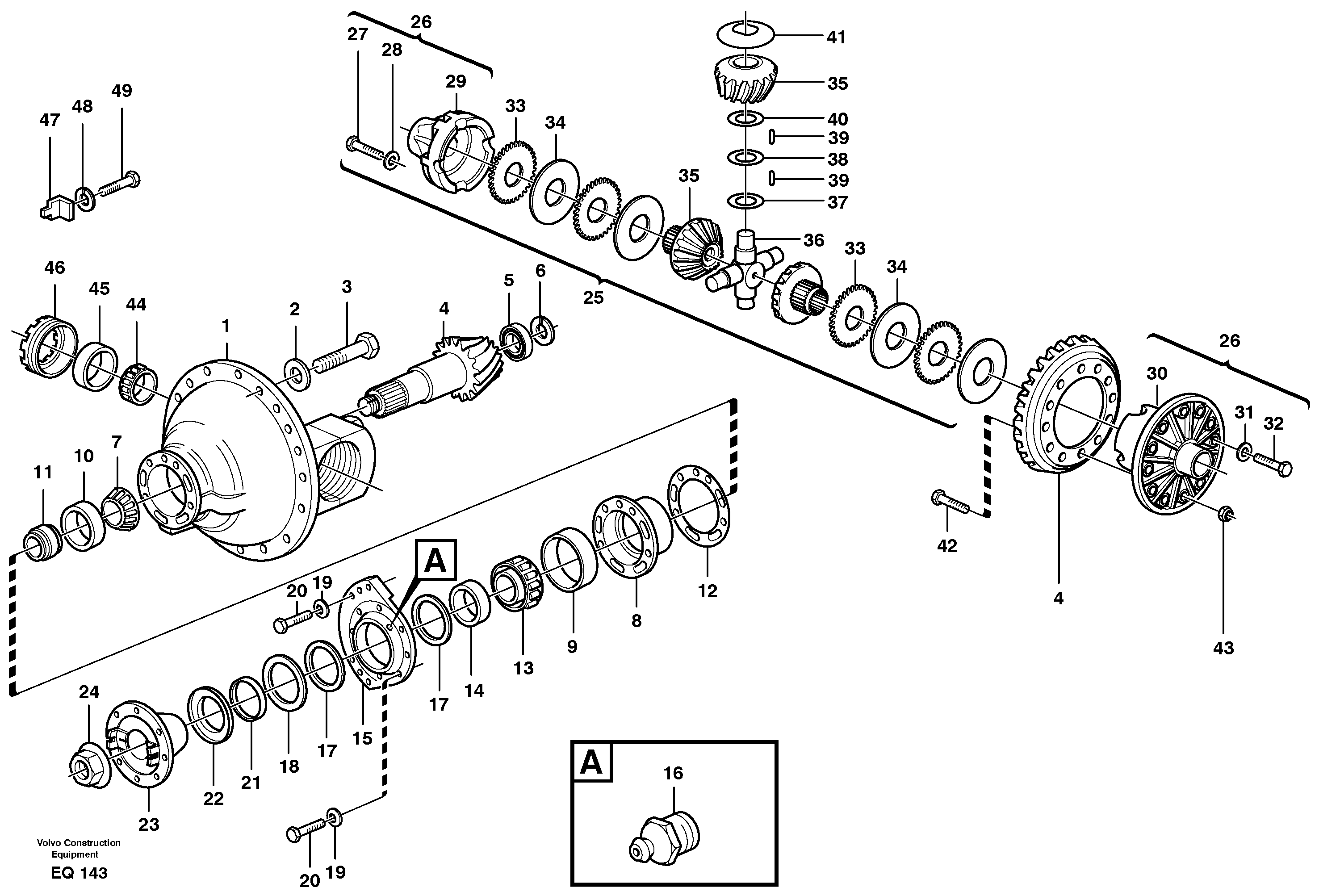For upper engine part MI13806264 VOLVO