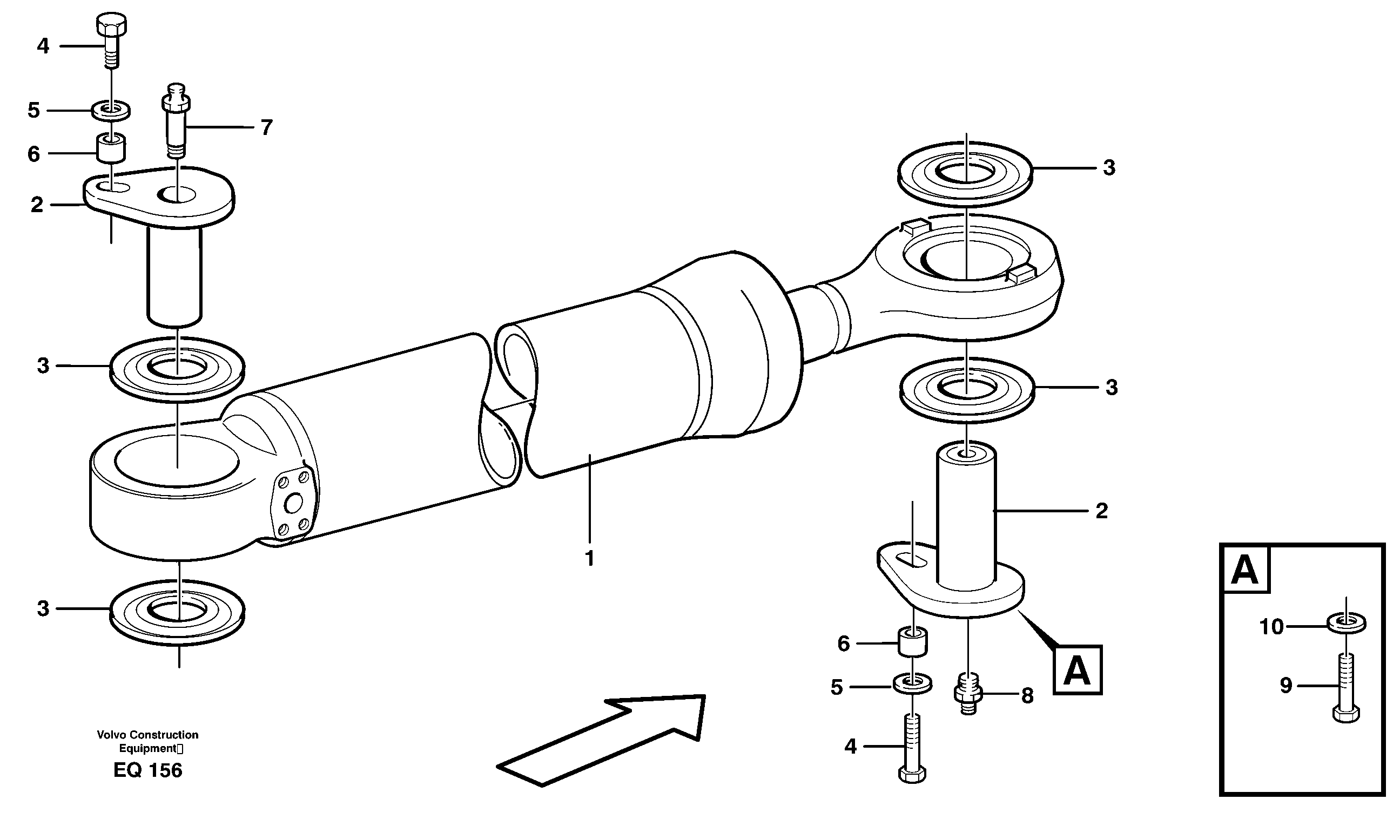 Mounting rail VOE982633 VOLVO