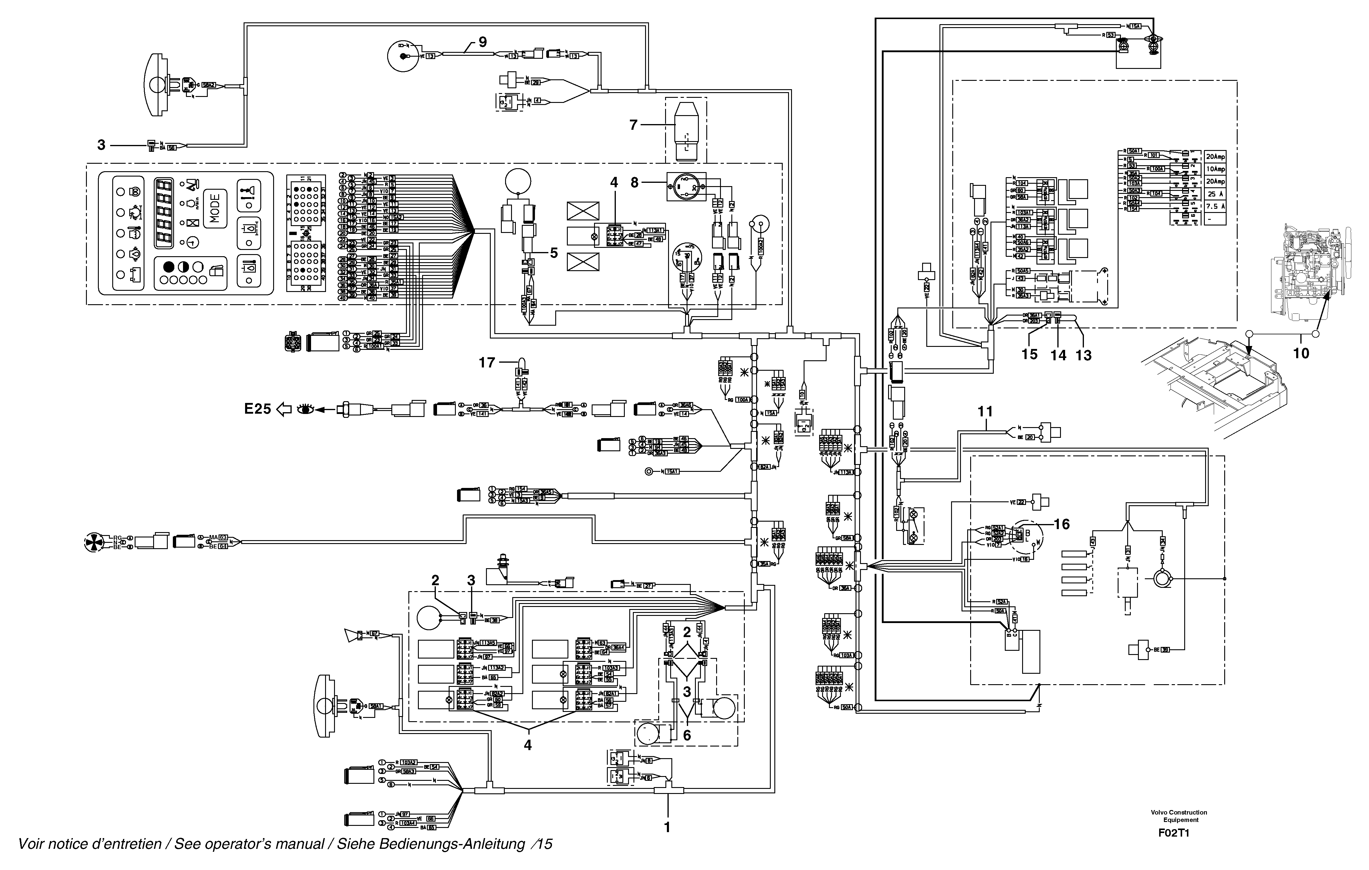 Wire harness PJ5720618 VOLVO