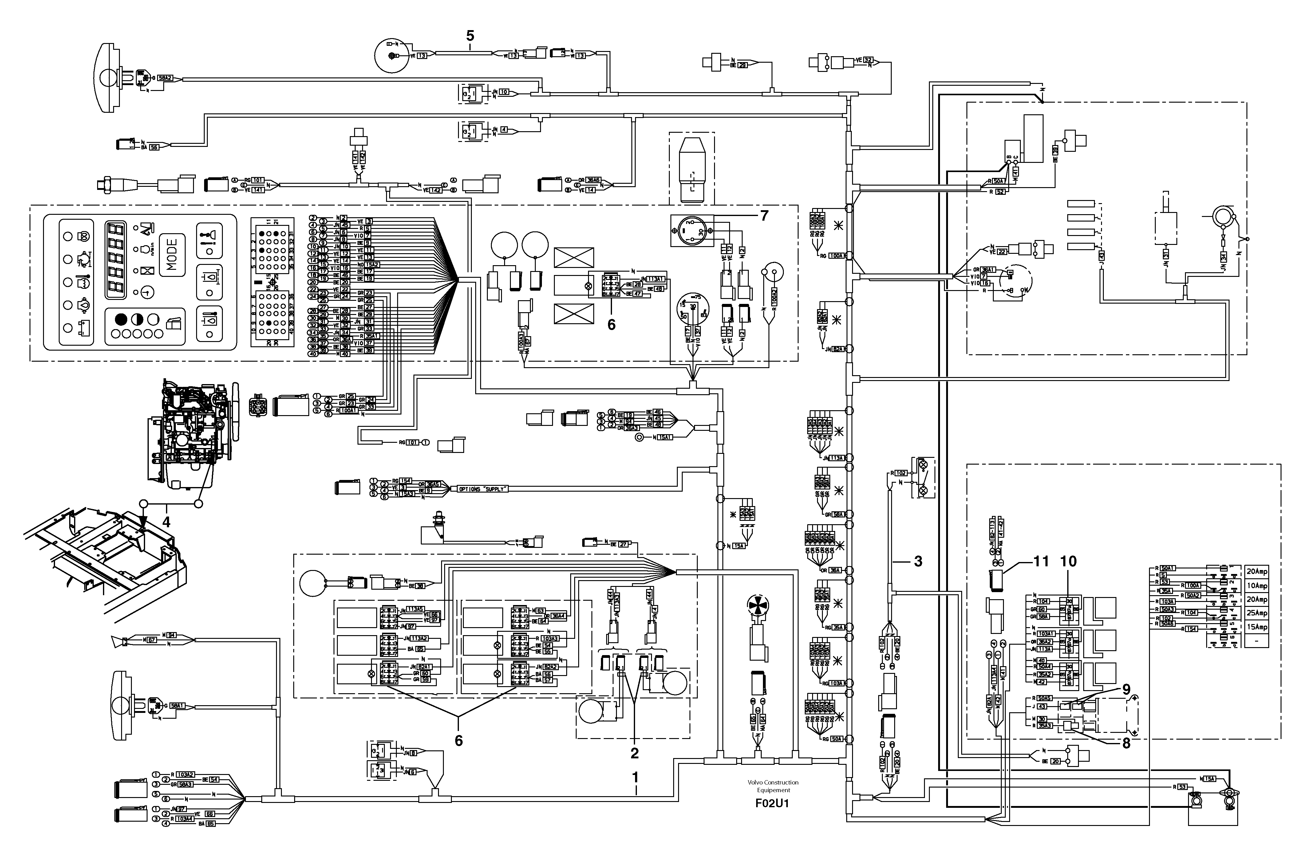 Wire harness PJ5720348 VOLVO