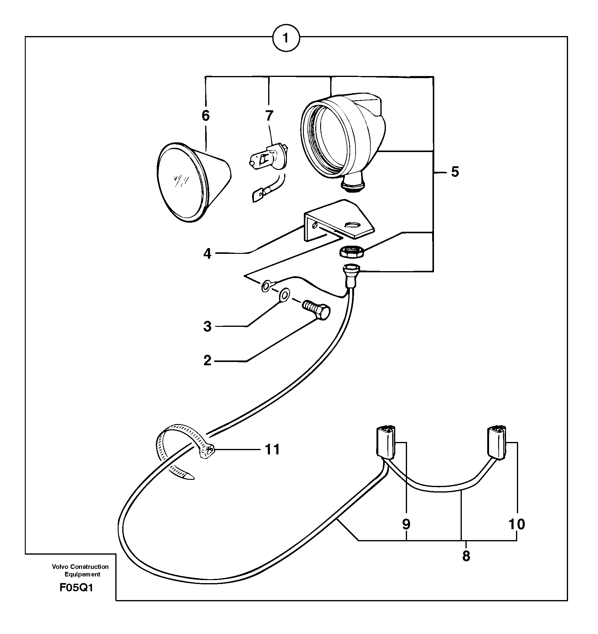 Wire harness PJ5720233 VOLVO