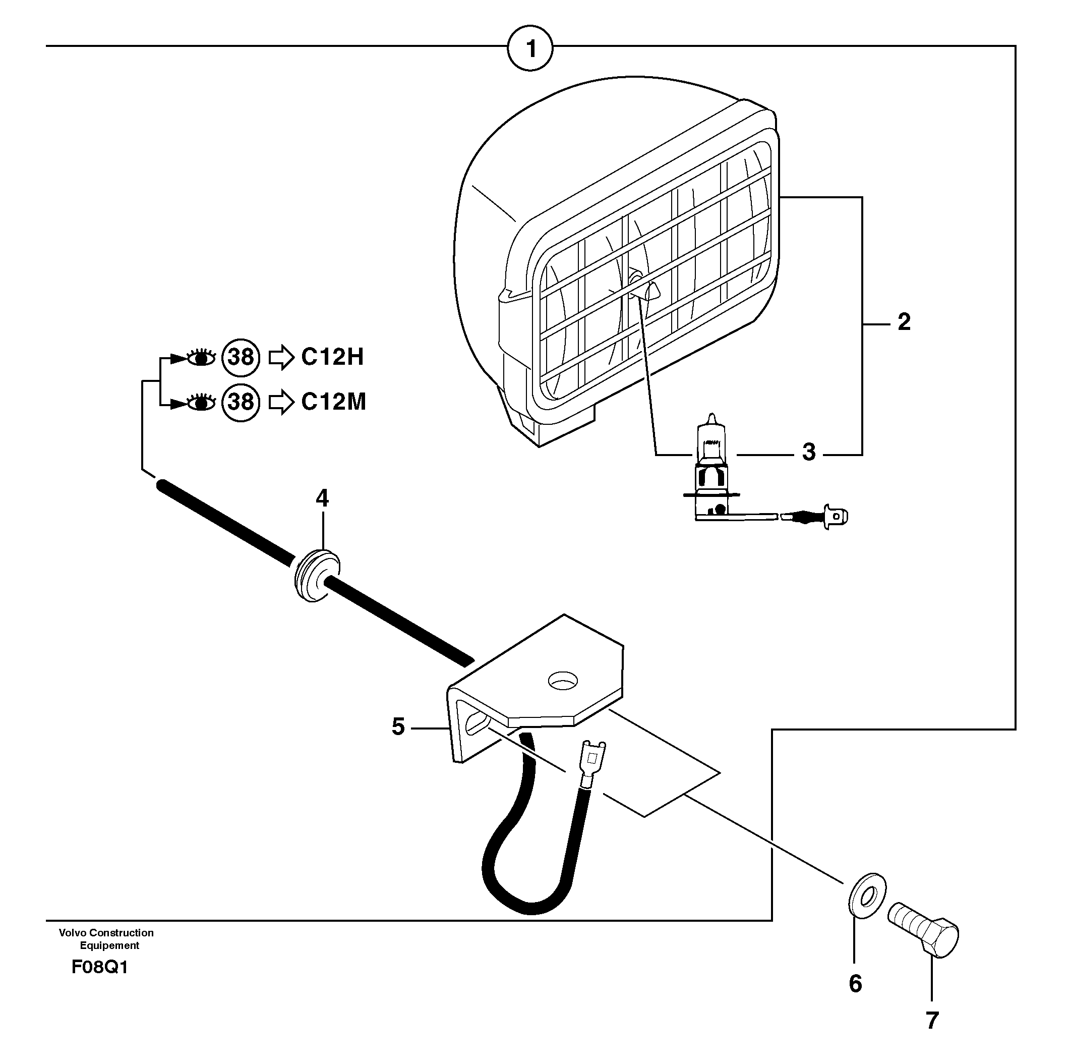Rear light kit PJ6530087 VOLVO