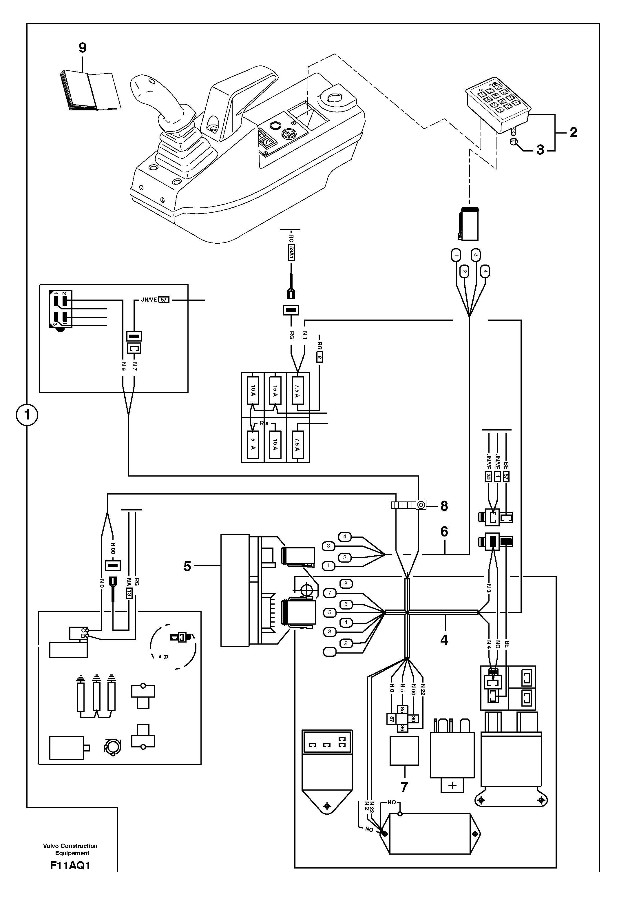 Wire harness PJ5720669 VOLVO