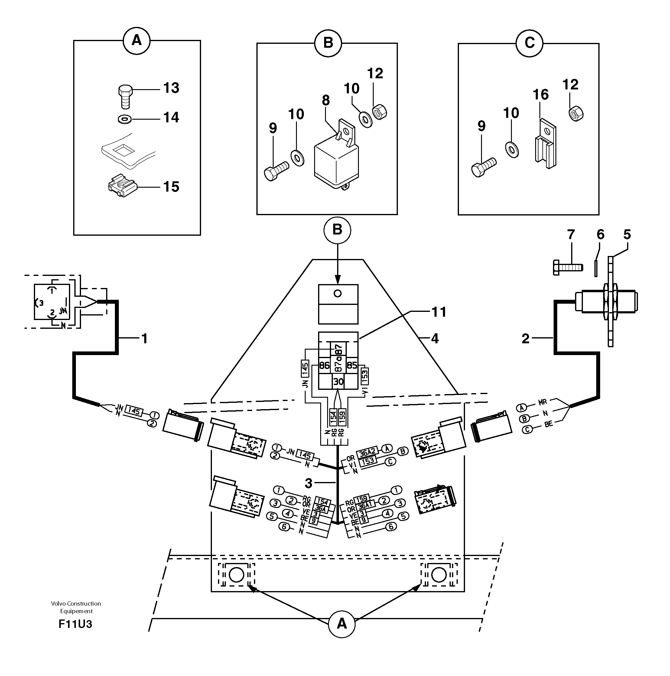 Wire harness PJ5720521 VOLVO