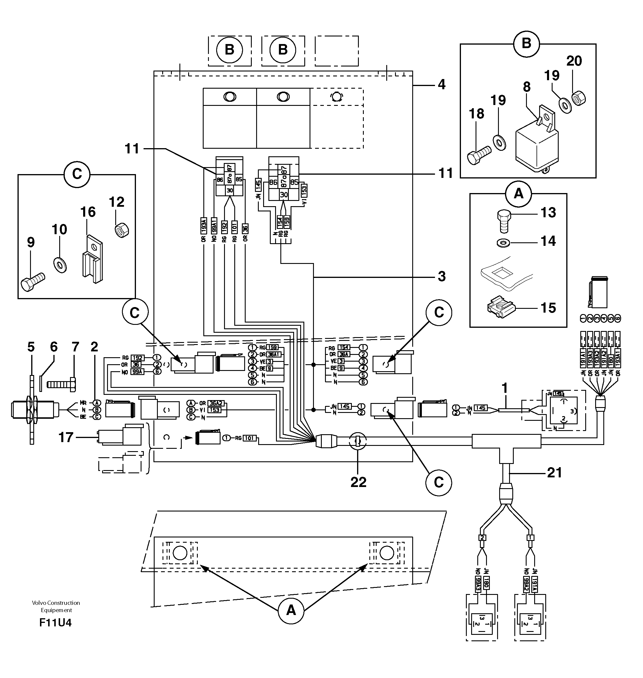 Wire harness PJ5720607 VOLVO