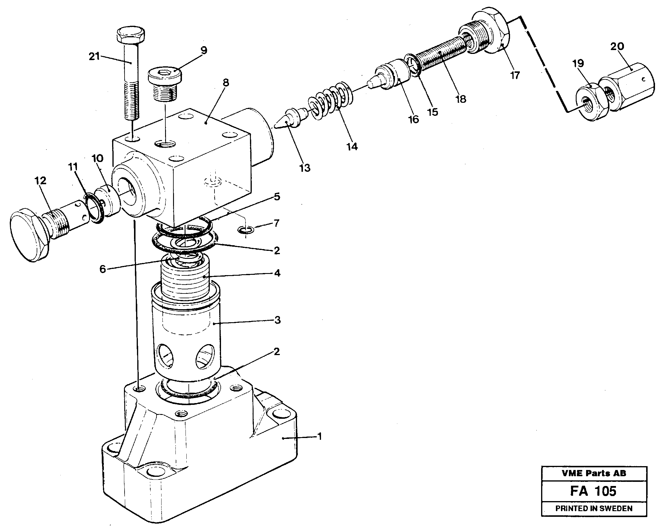 Tube assembly L.h. RM/VOE14210546 VOLVO