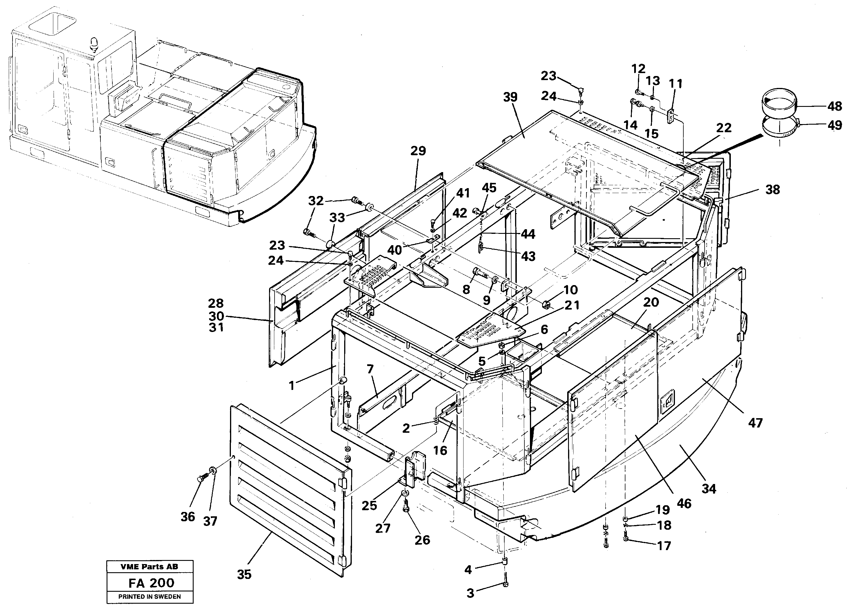 For upper engine part VOE14014653 VOLVO
