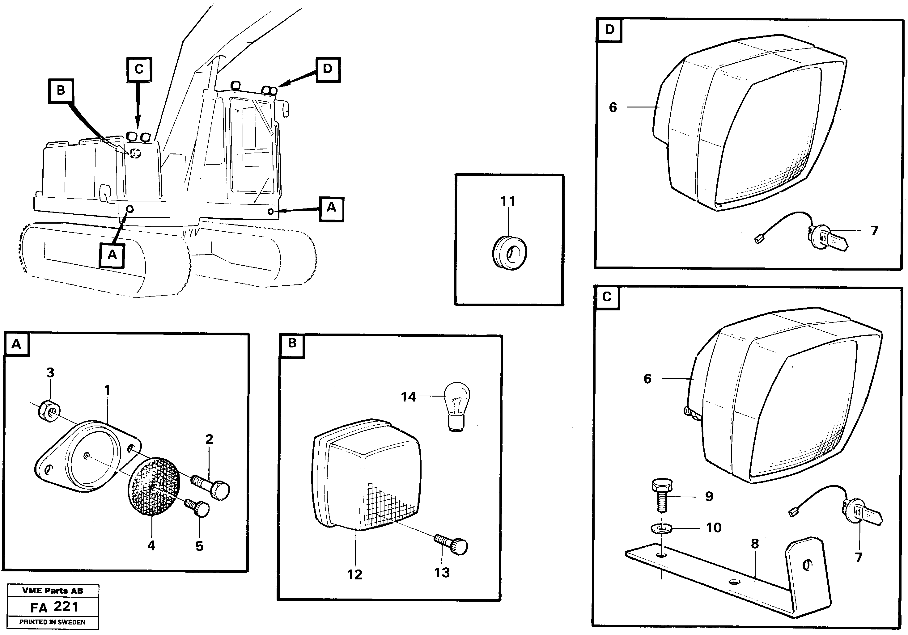 Alternator Bracket VOE14344736 VOLVO
