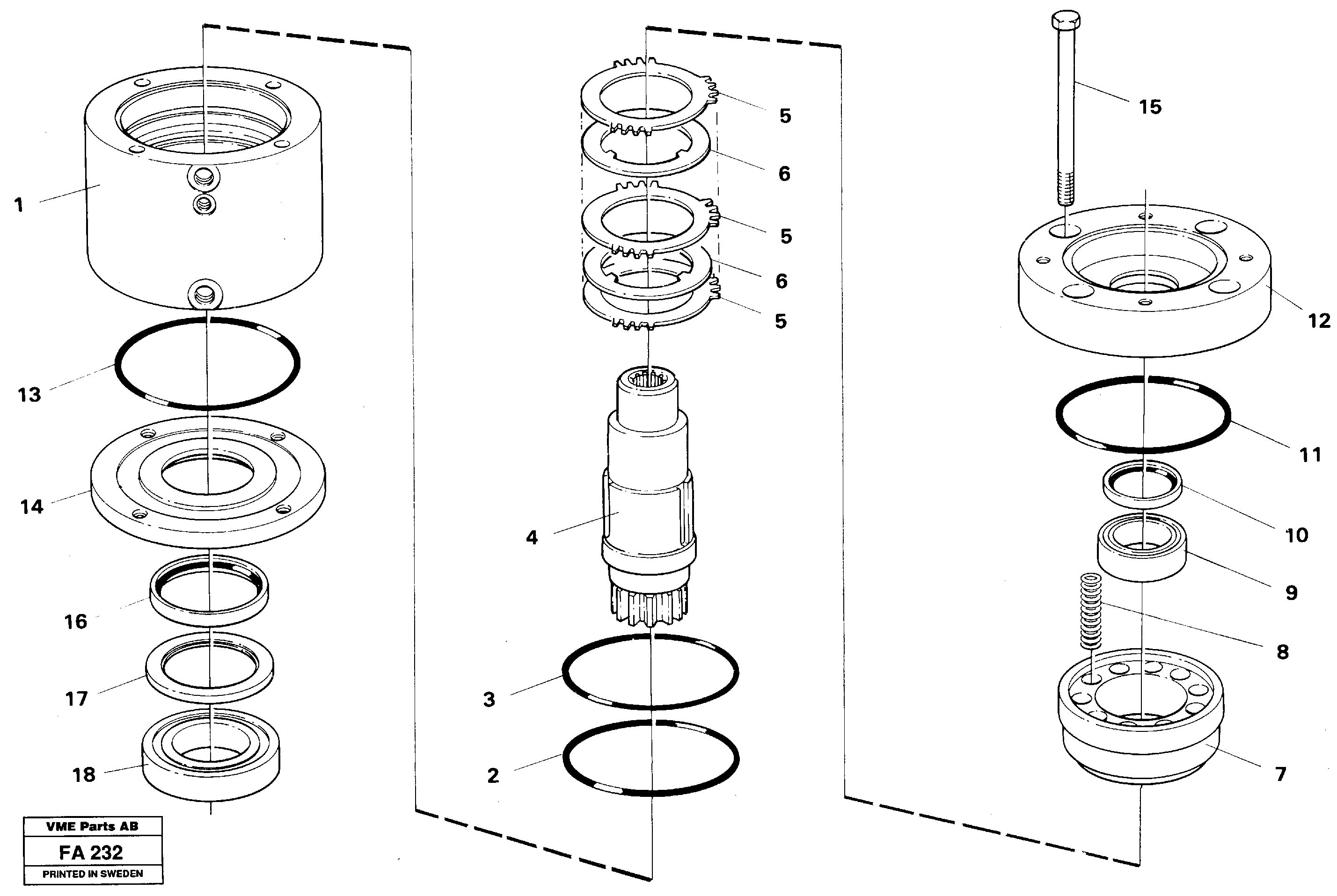 Stern Bearing VOE14012880 VOLVO