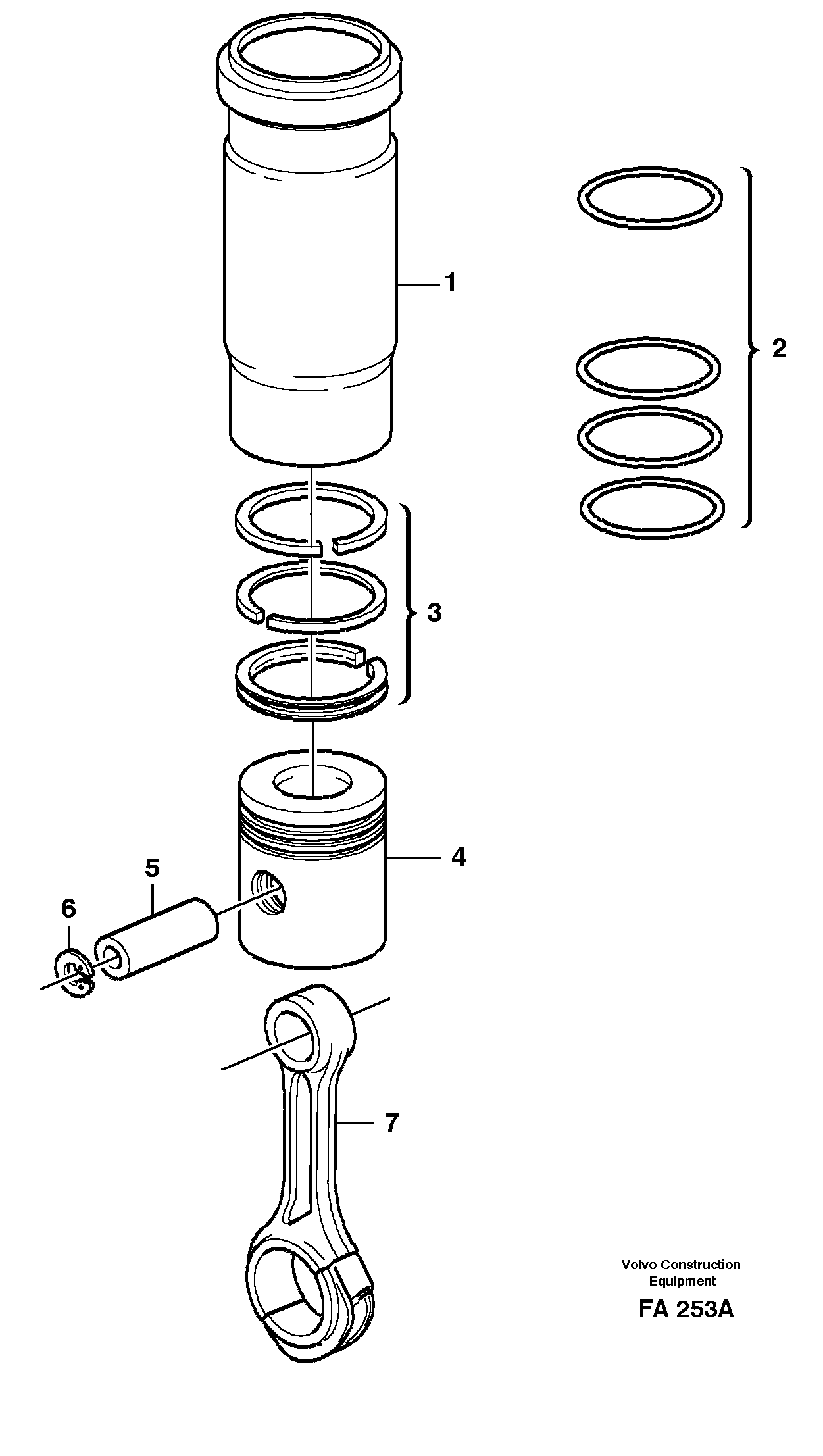 Piston VOE847386 VOLVO