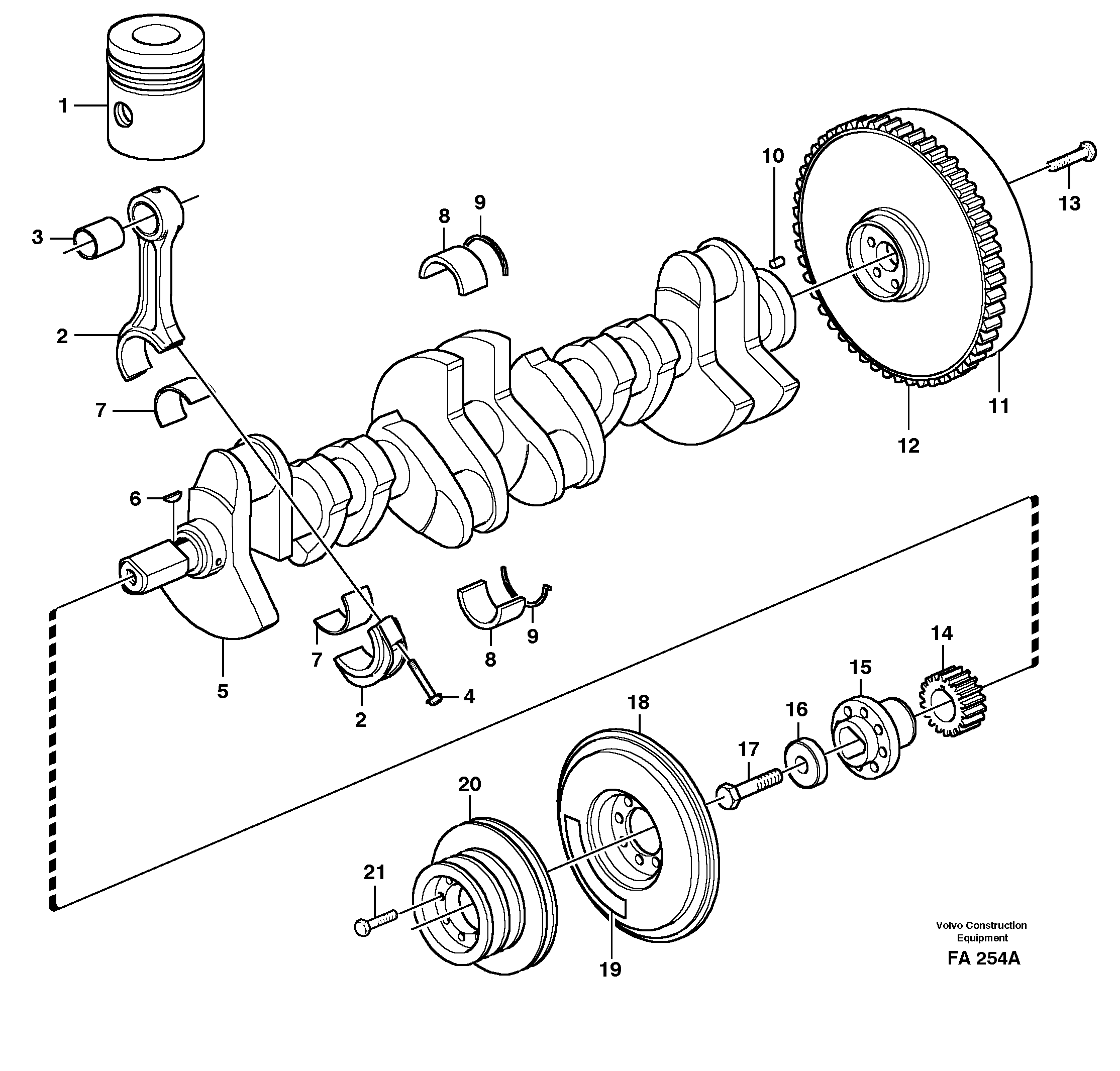 For upper engine part VOE465825 VOLVO