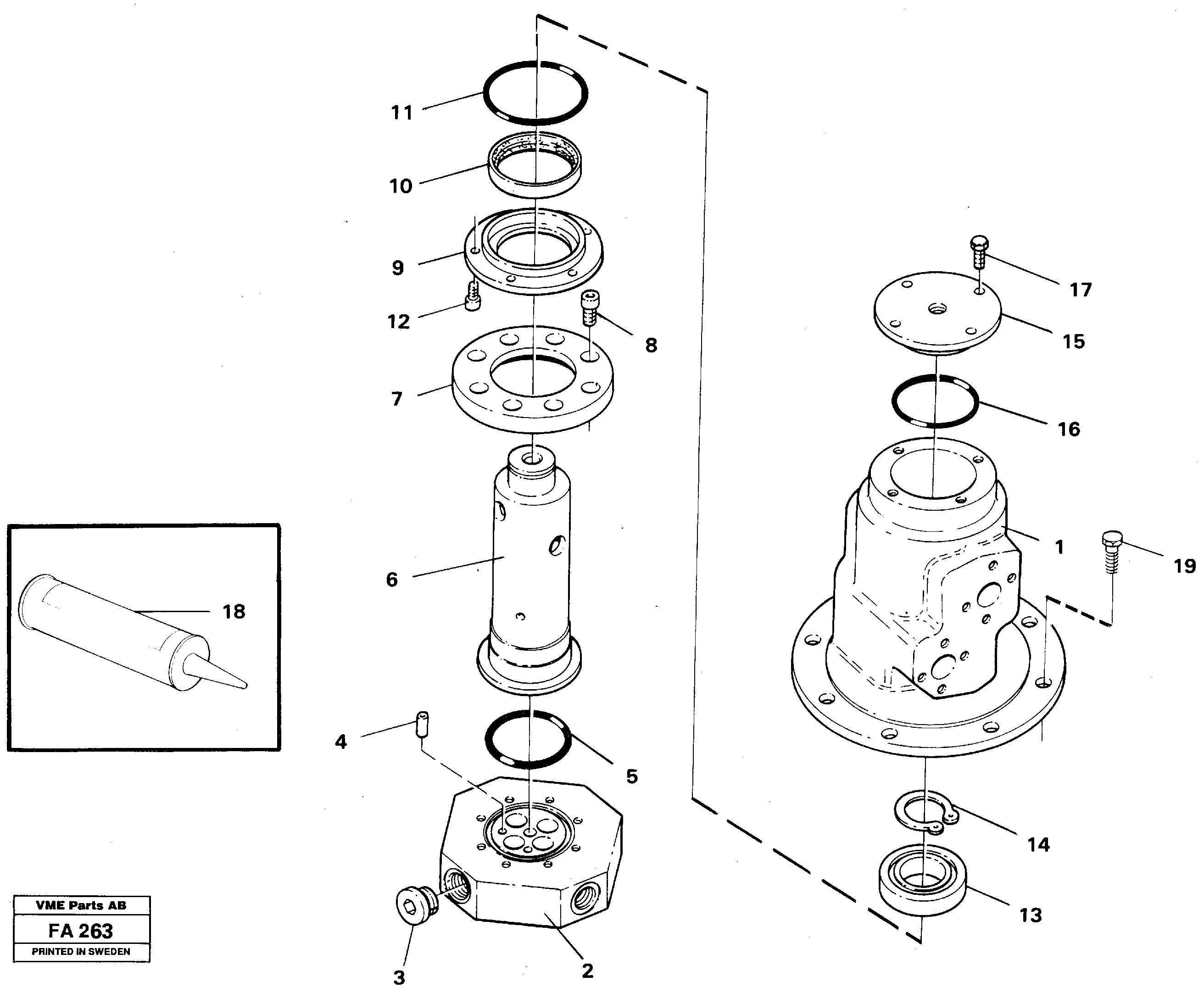 Spring pin VOE14013984 VOLVO